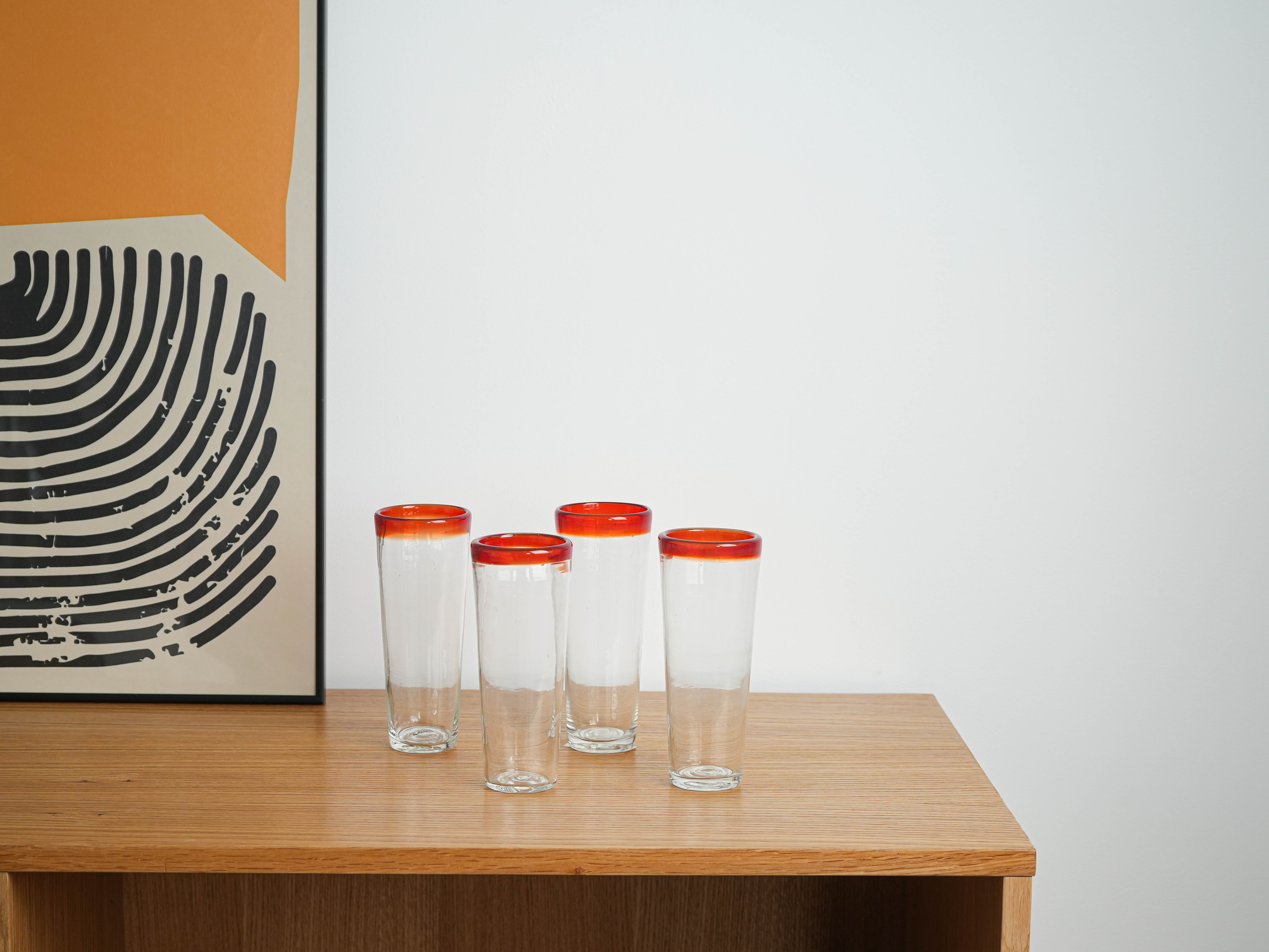 Set of four glasses 1970s