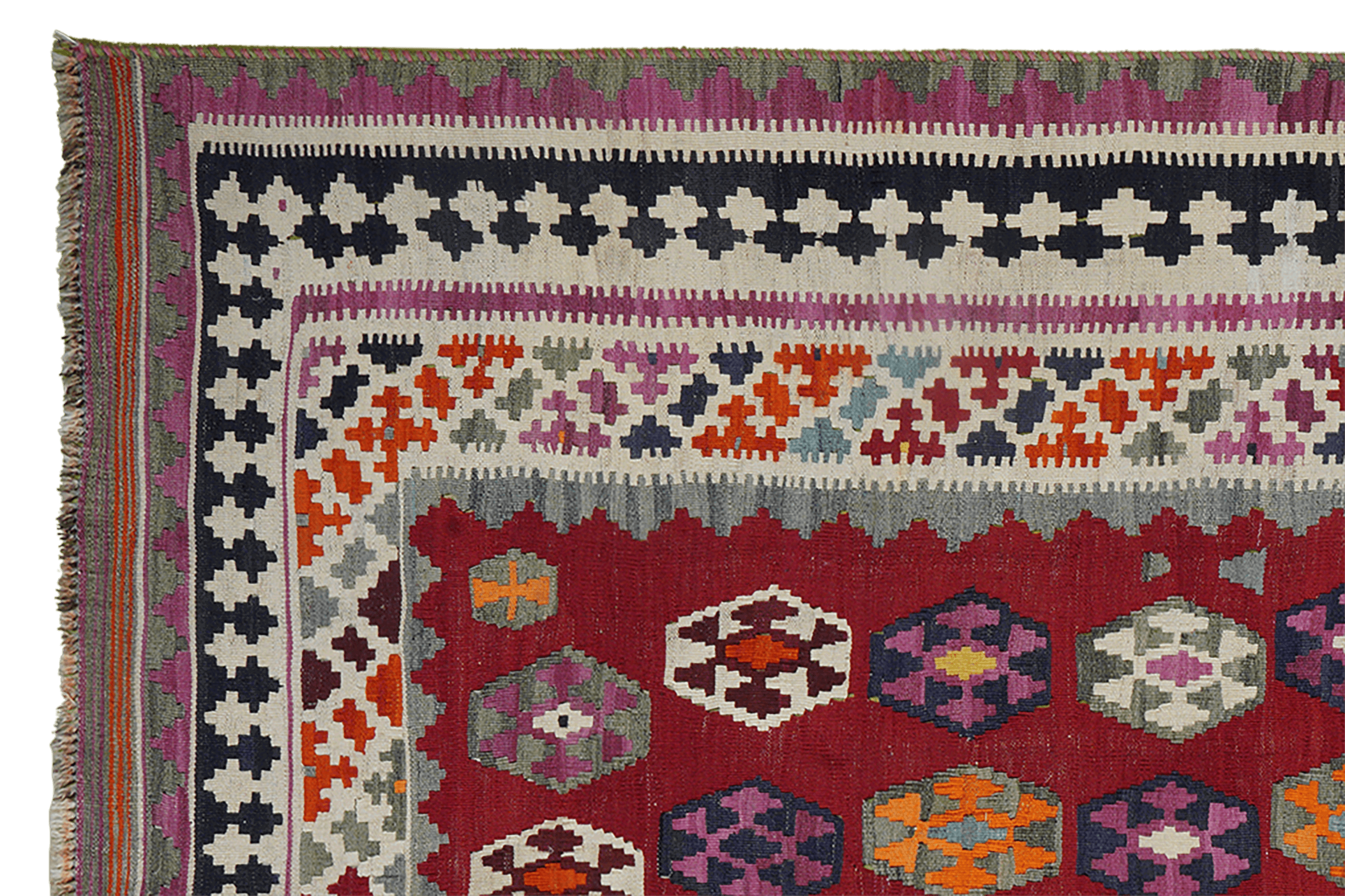 Kilim Gashgai Teppich Braun