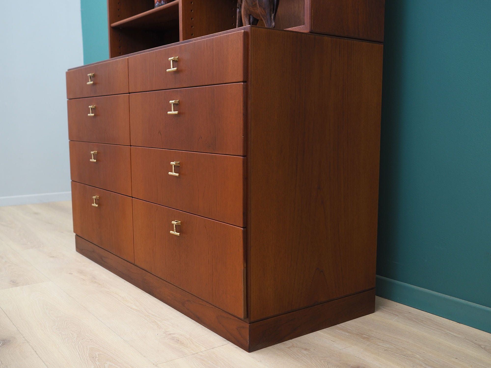 Vintage Bookshelf Teak Brown 1960s