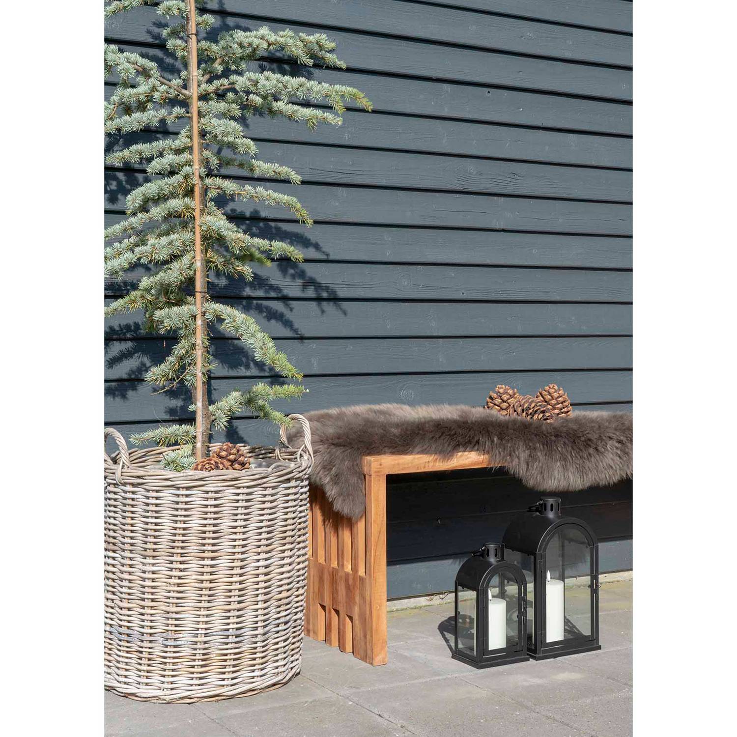  Indo Kubu Cubu Korb 2er-Set Rattan