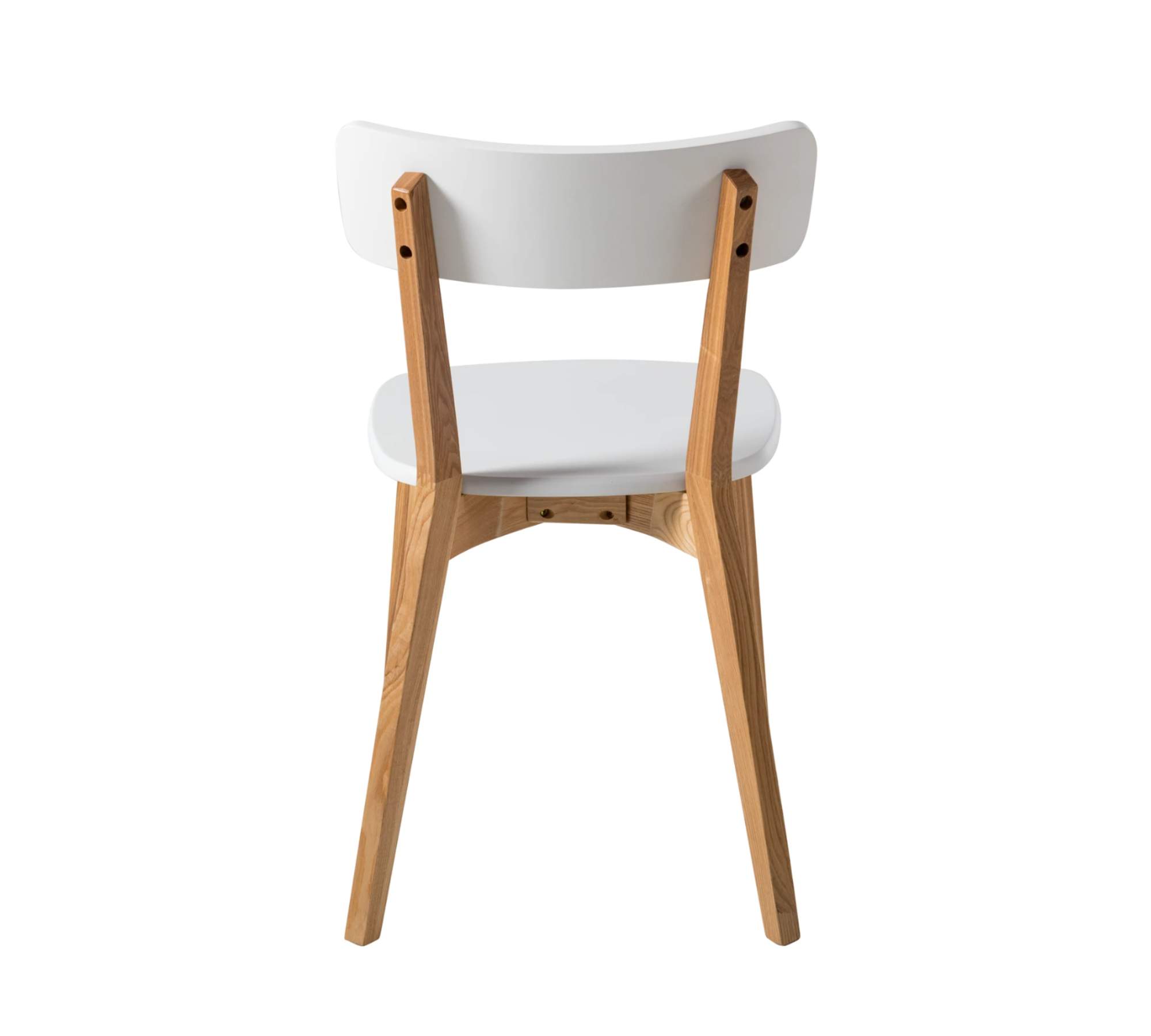 2x Dining chair Ash wood White Ash