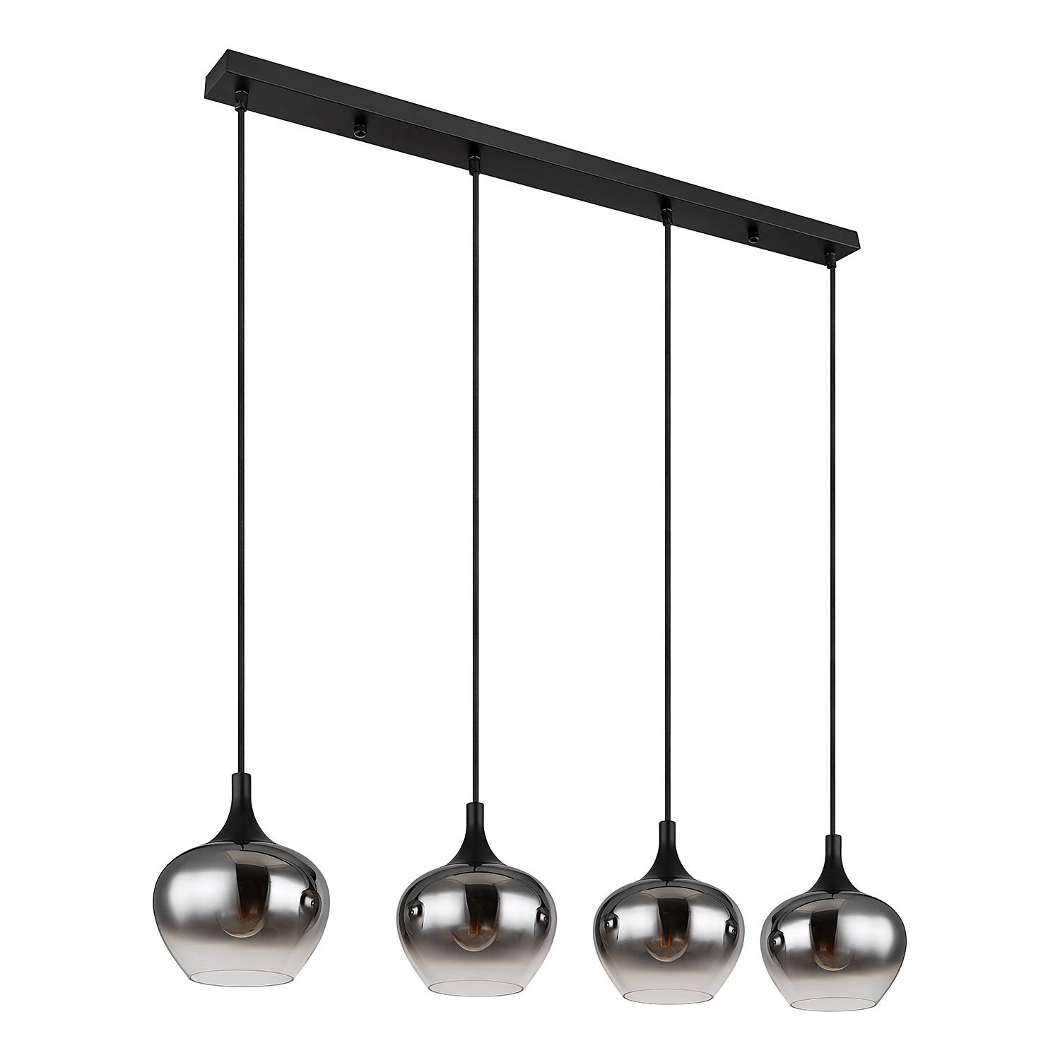 Pendelleuchte Maxy Typ A Farbglas Eisen Flammenanzahl: 4
