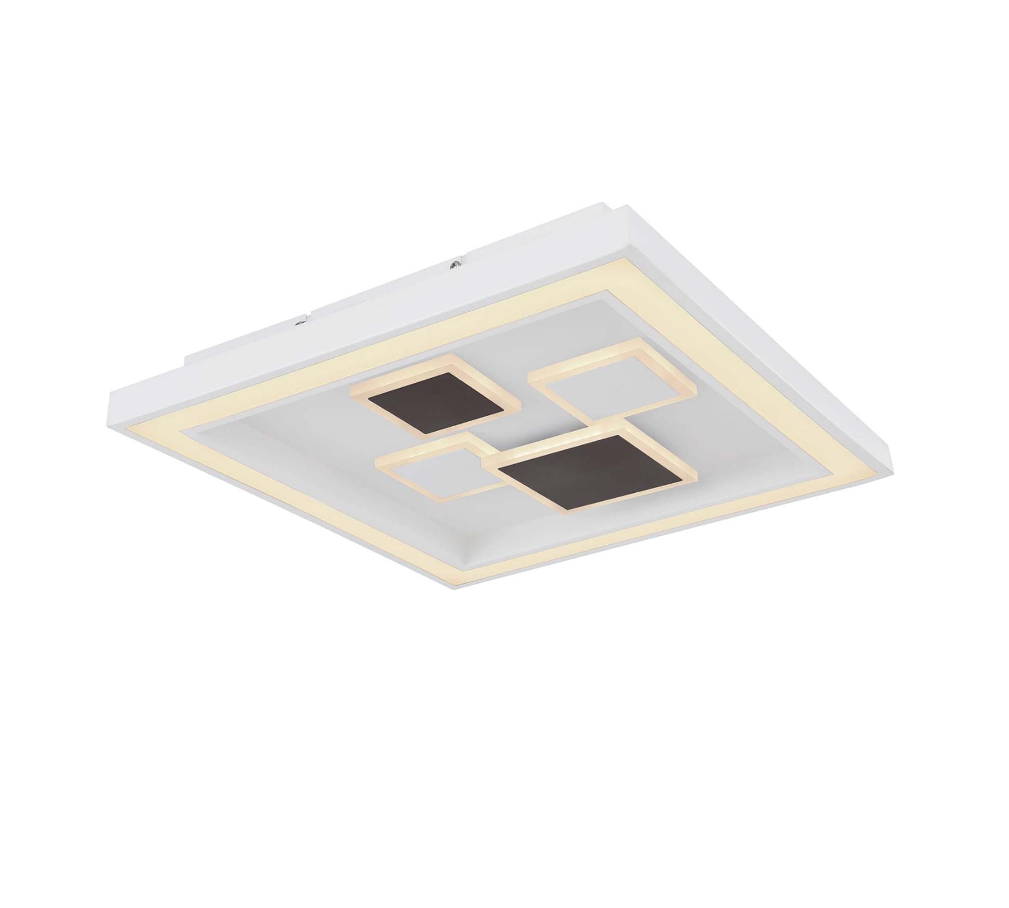 LED Deckenleuchte 2-flammig Acrylglas Metall lackiert
