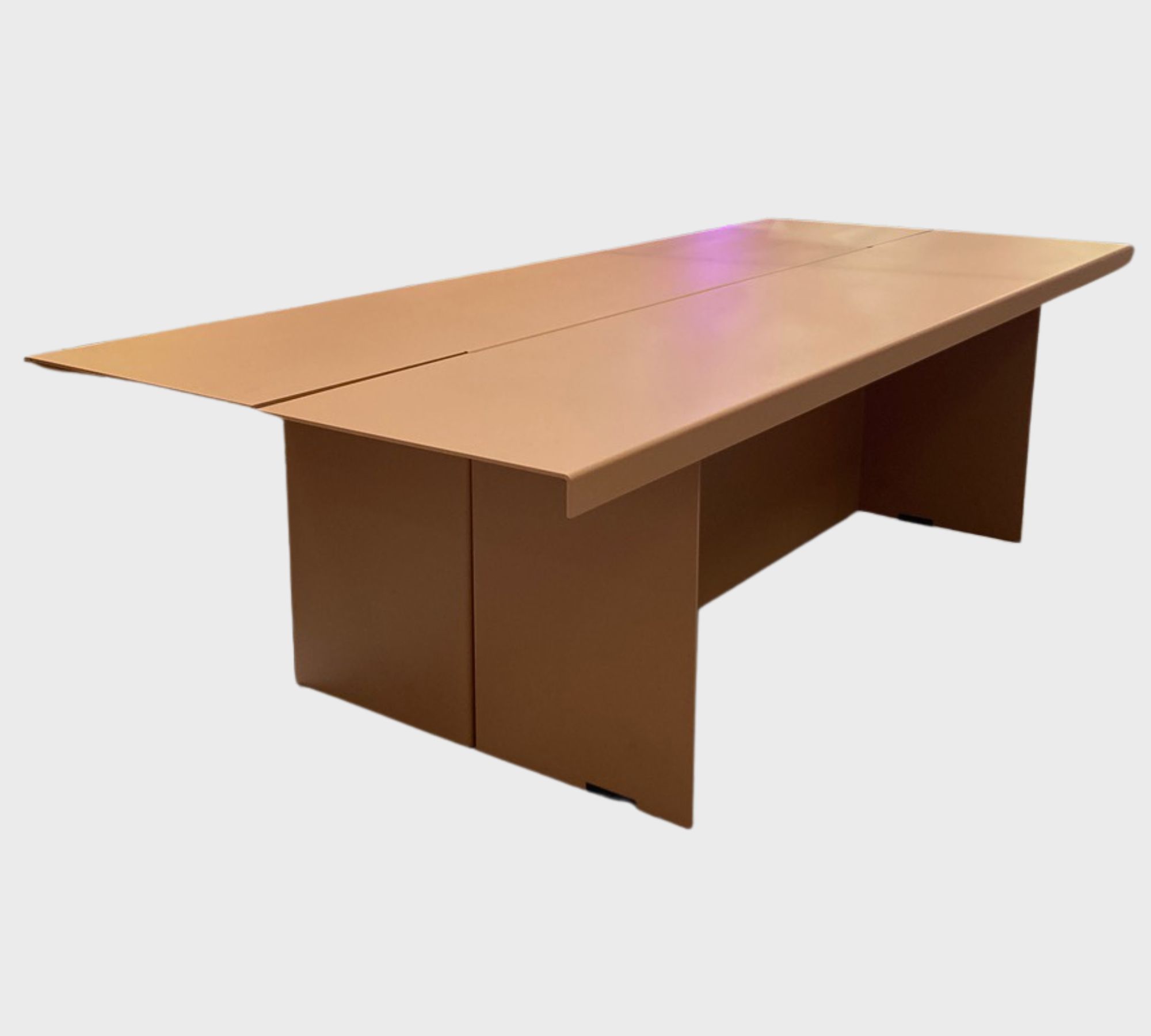 Zebe Bank Low powder-coated steel Apricot