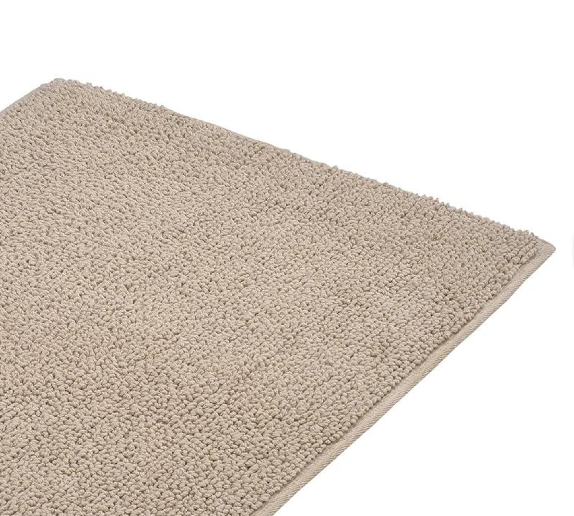 Badteppich Stoff Beige 55 x 65 cm
