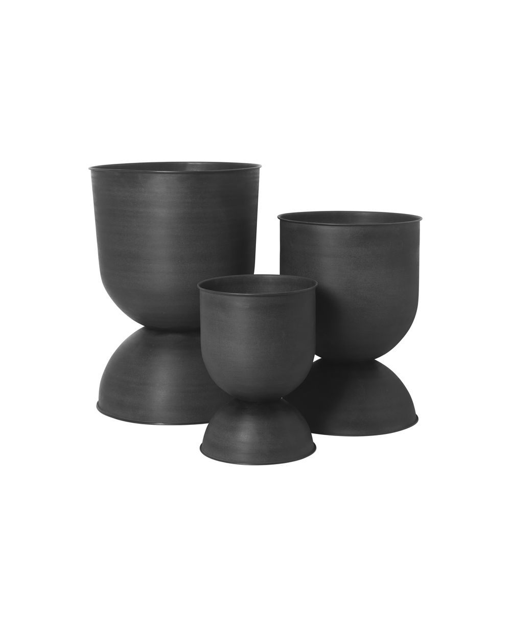 Hourglass Blumentopf Schwarz
