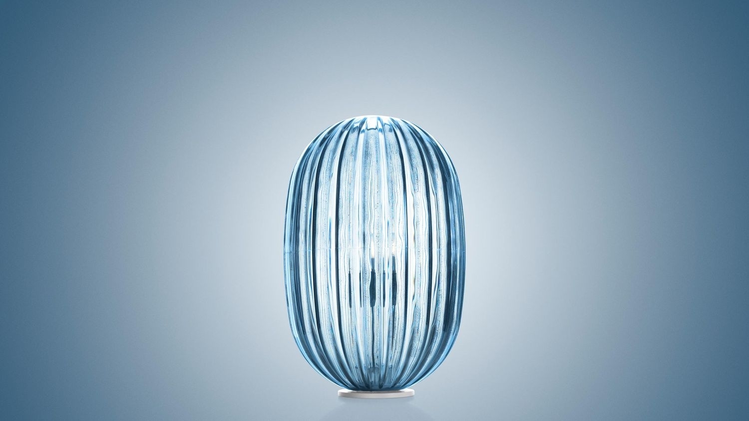 Plass Med.Tischleuchte Hellblau On/Off Blau