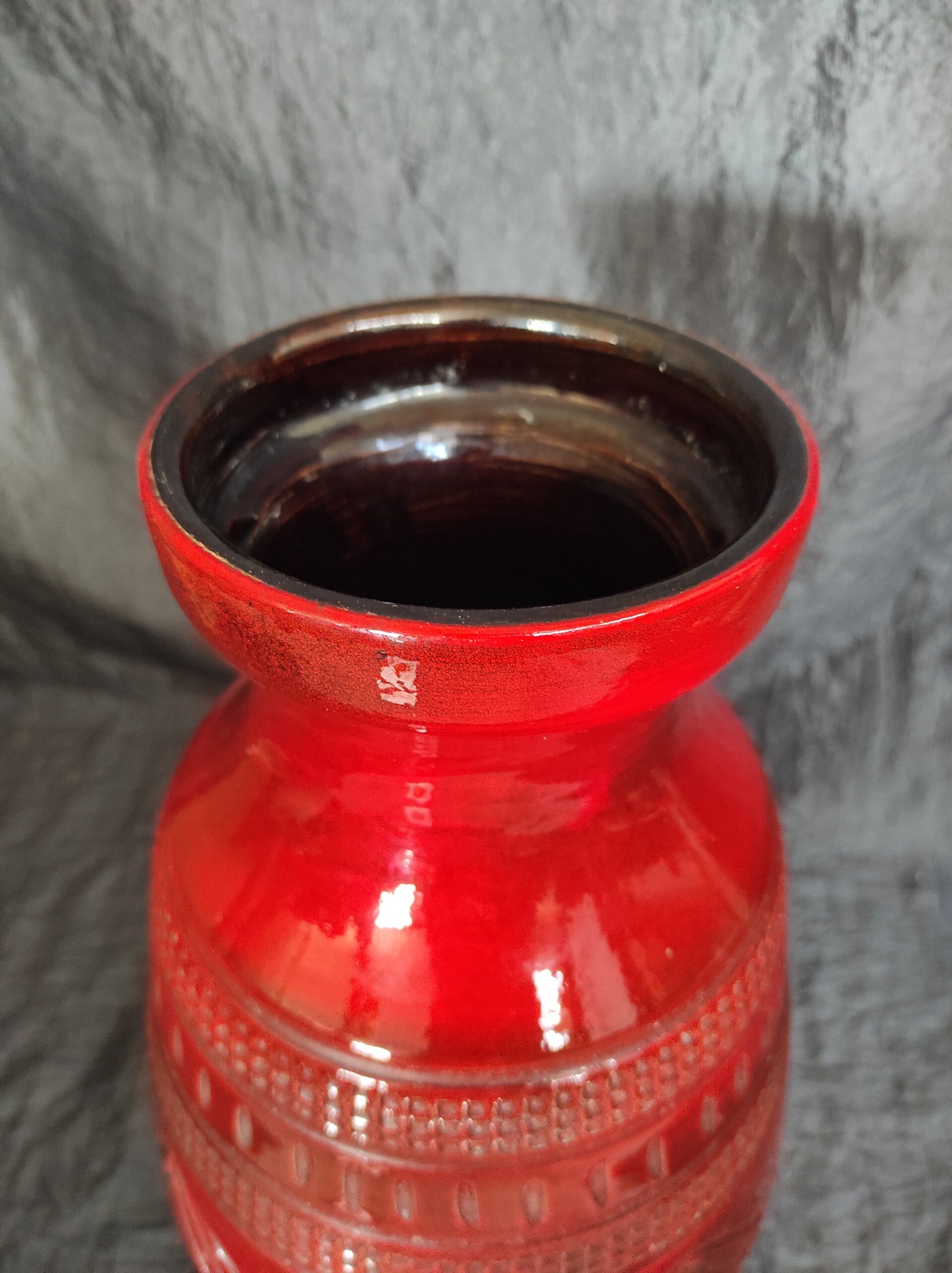 1501-35 Vase Keramik Rot