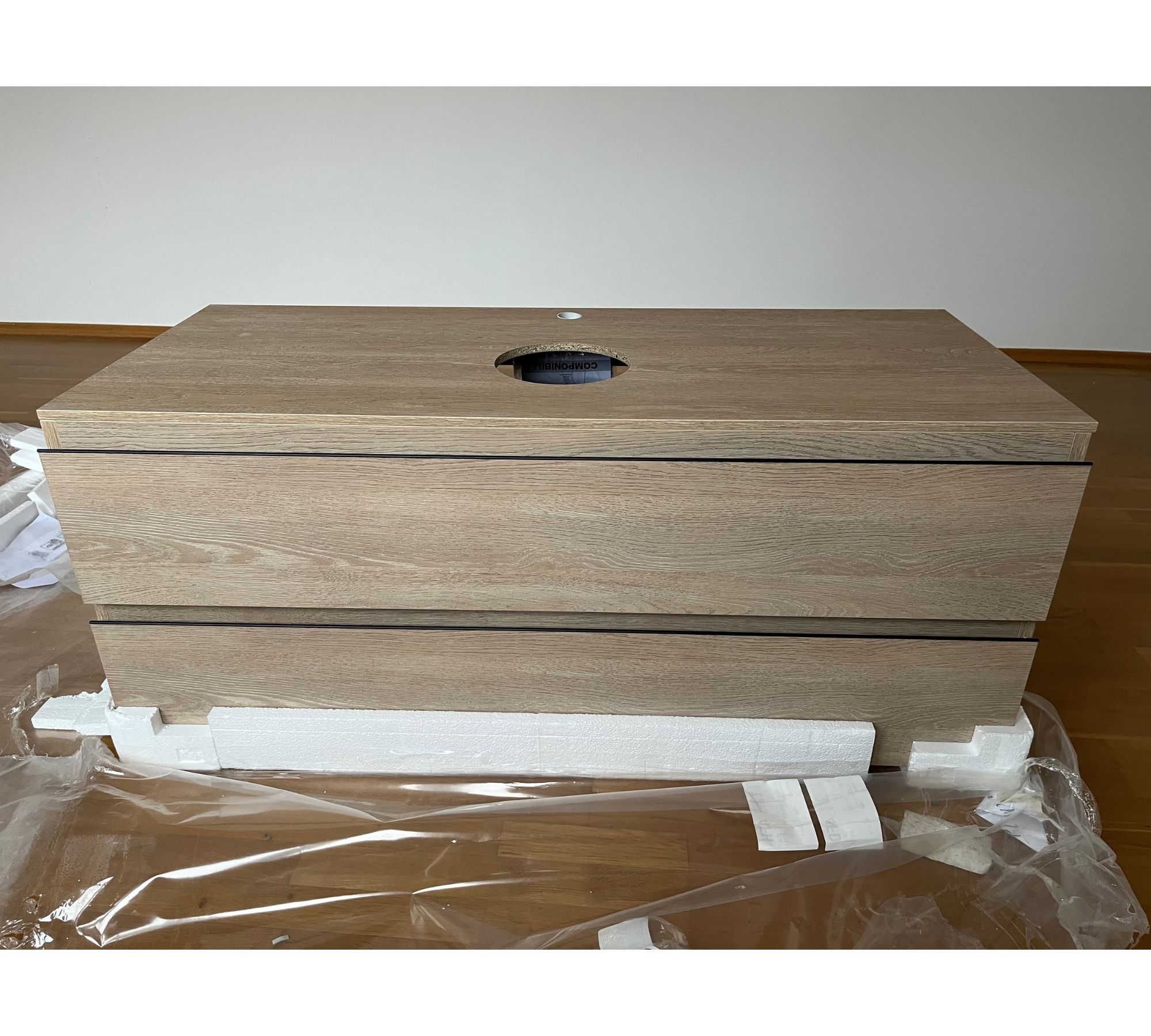 Componibili Waschbeckenunterschrank Holz Natur