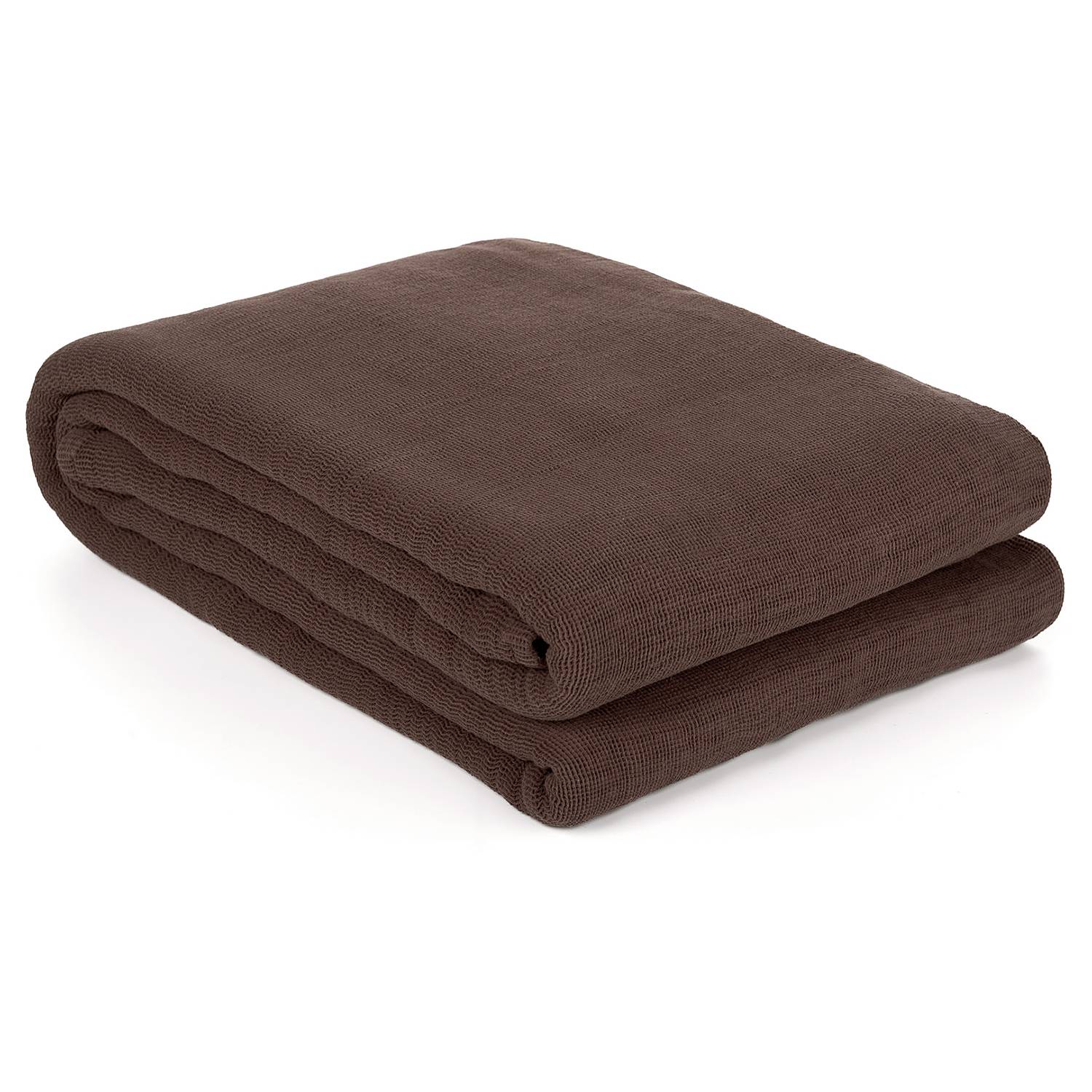 Plaid Ica Decke Baumwolle Braun