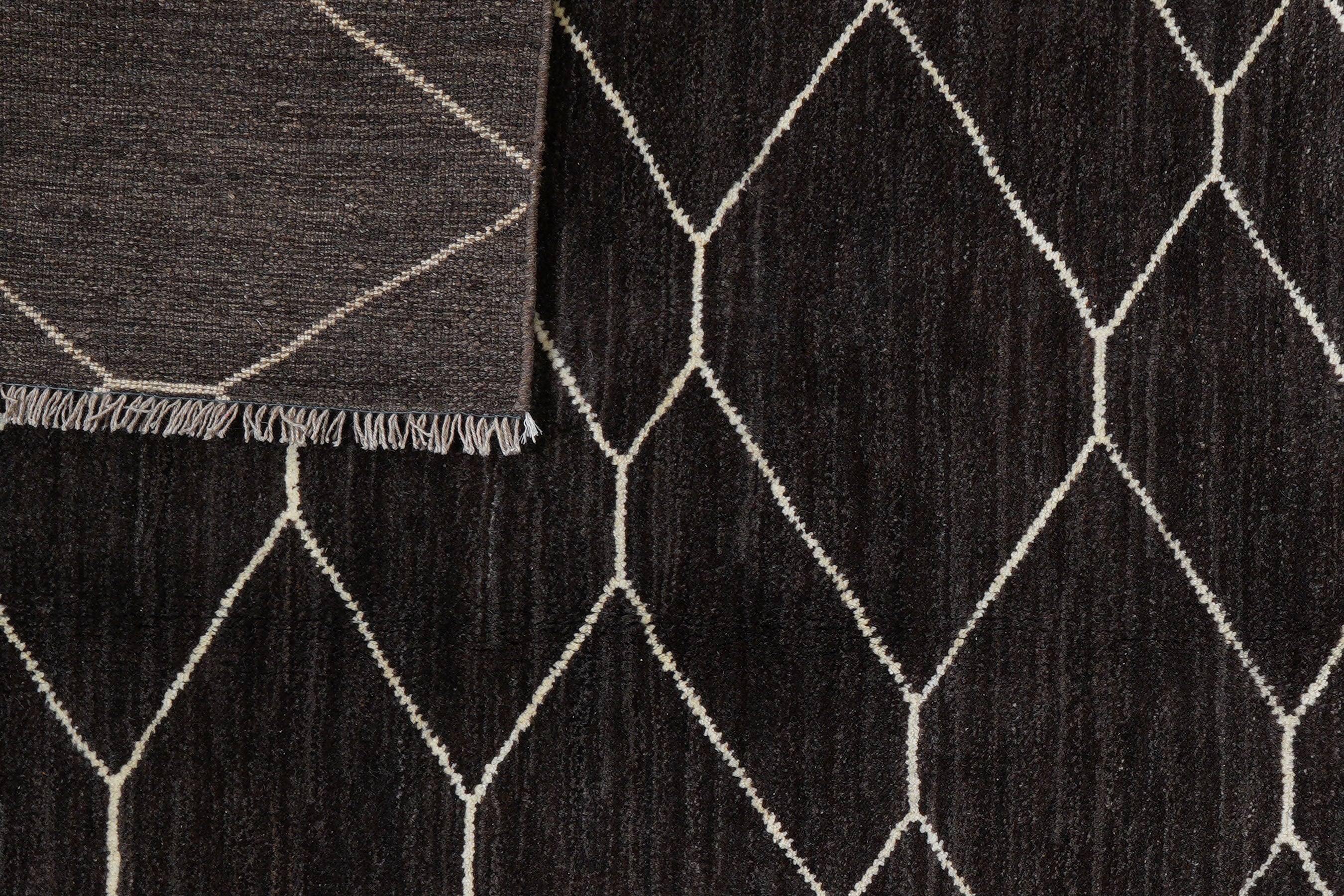 Gabbeh Basi Rug Wool Black
