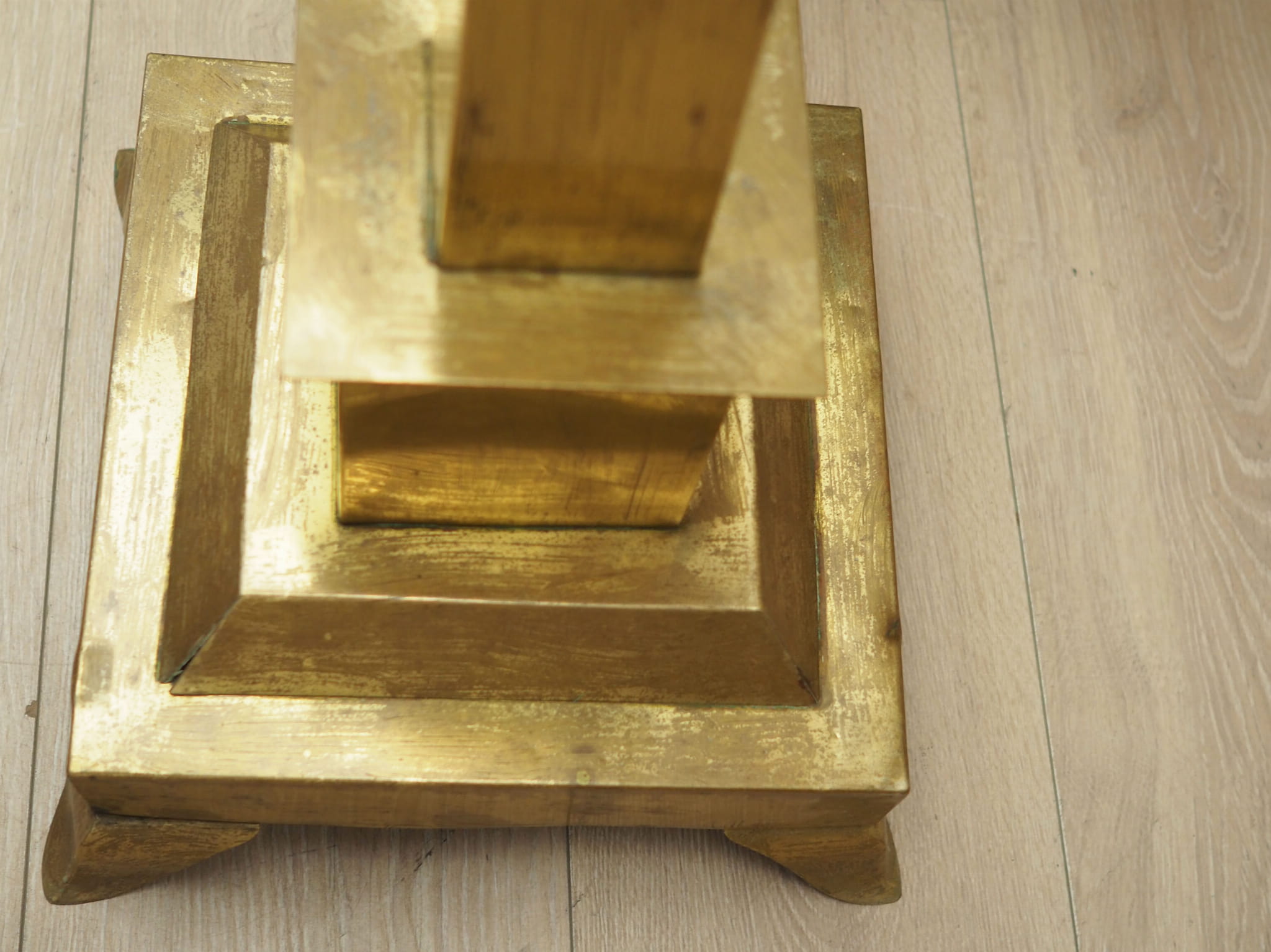 Stehlampe Messing Gold 1960er Jahre
