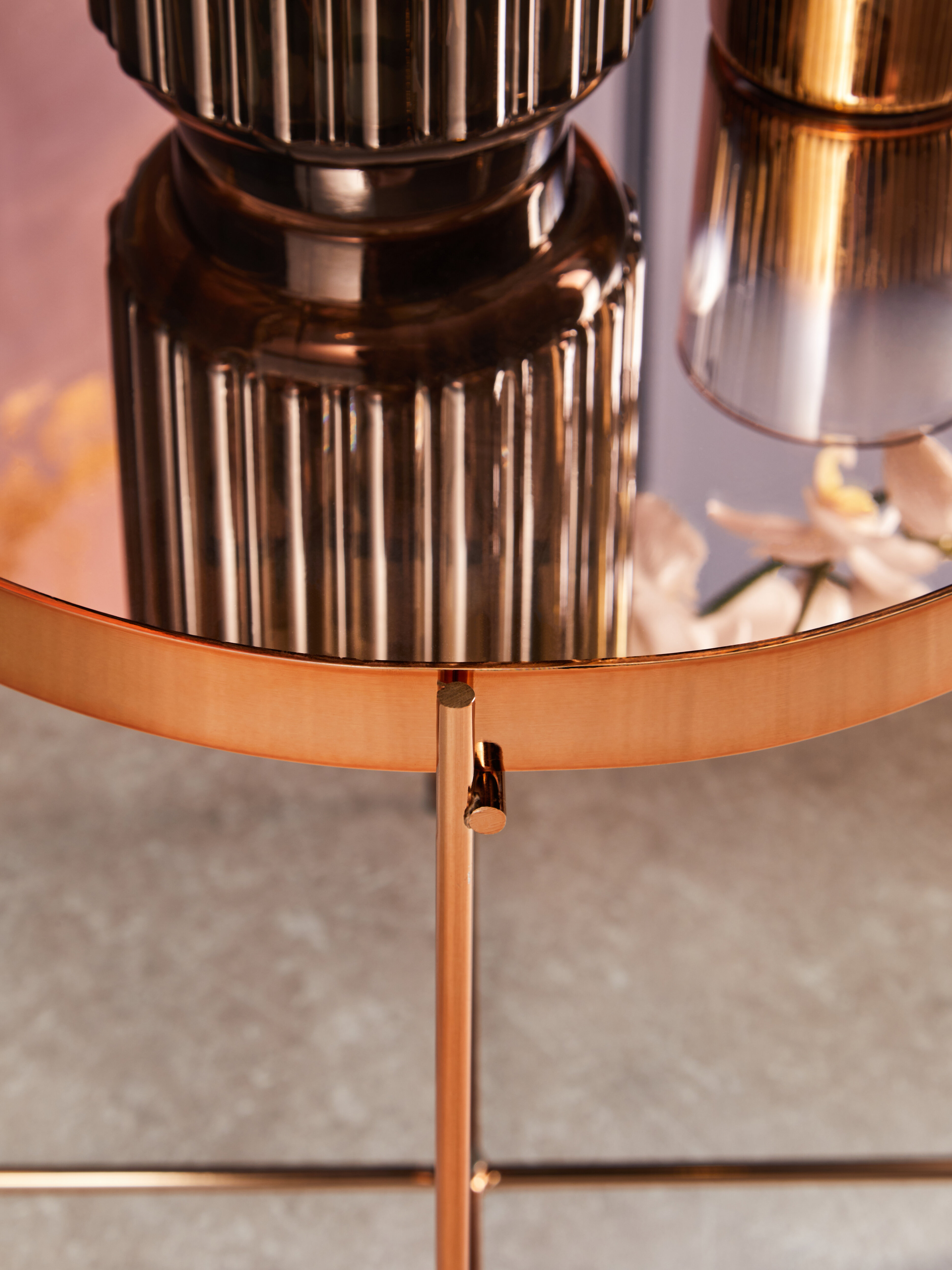 Allure Pink Spiegel-Beistelltisch