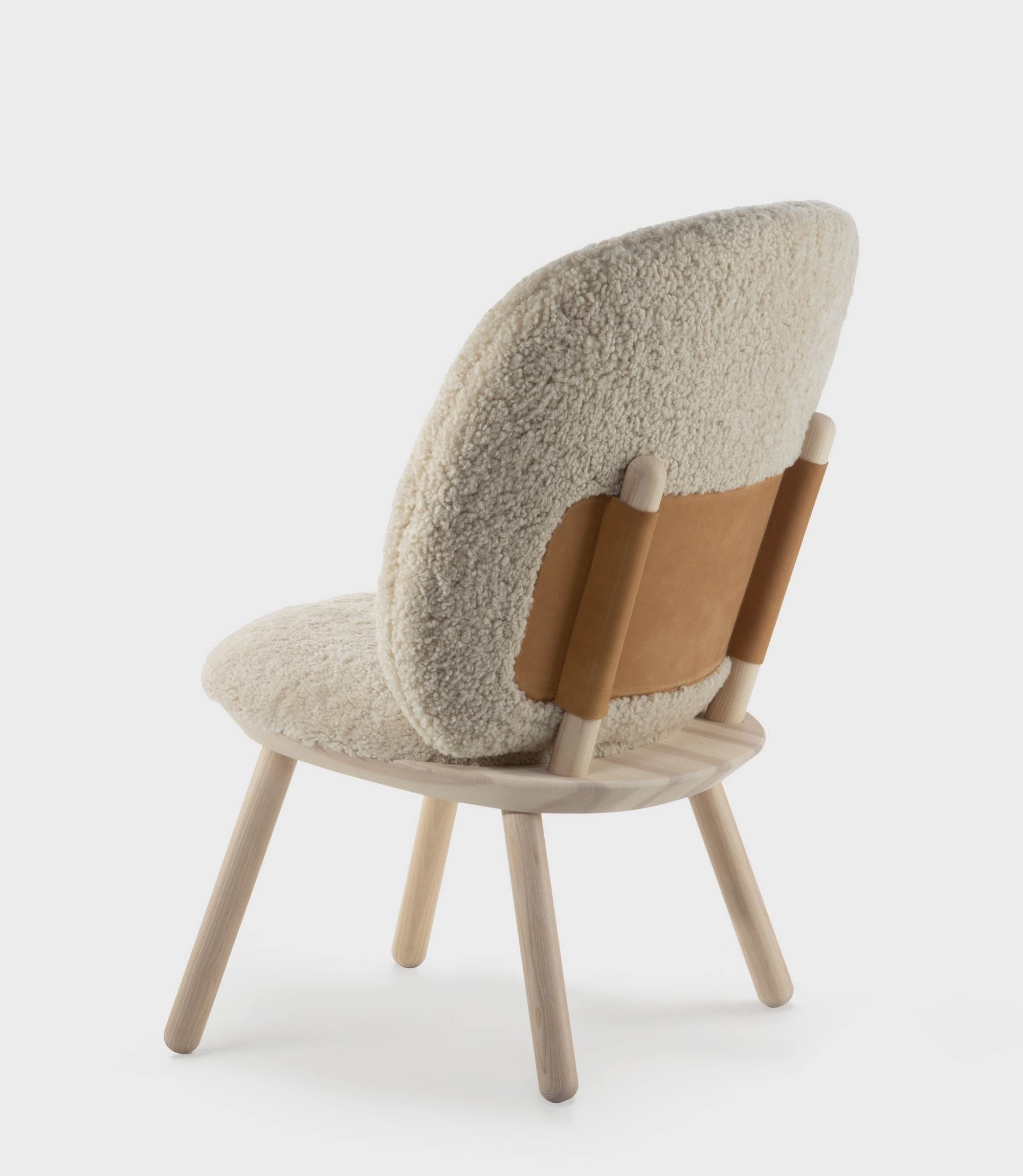 Naïve Armchair Ash wood Sheepskin Natural