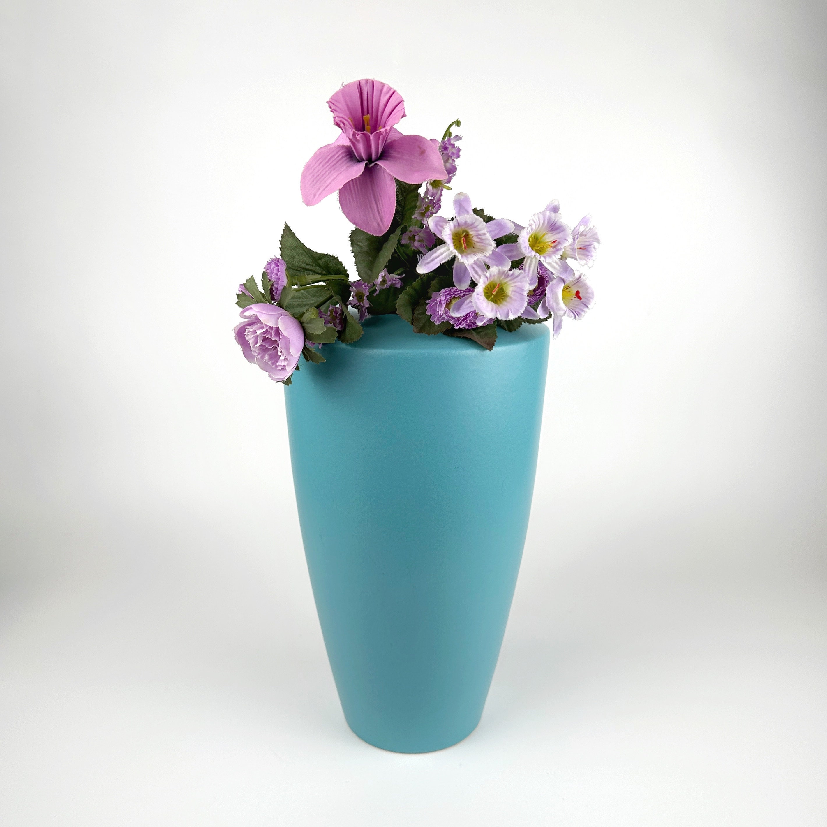 Vintage Asa Provence Vase Keramik Türkis 1990er Jahre
