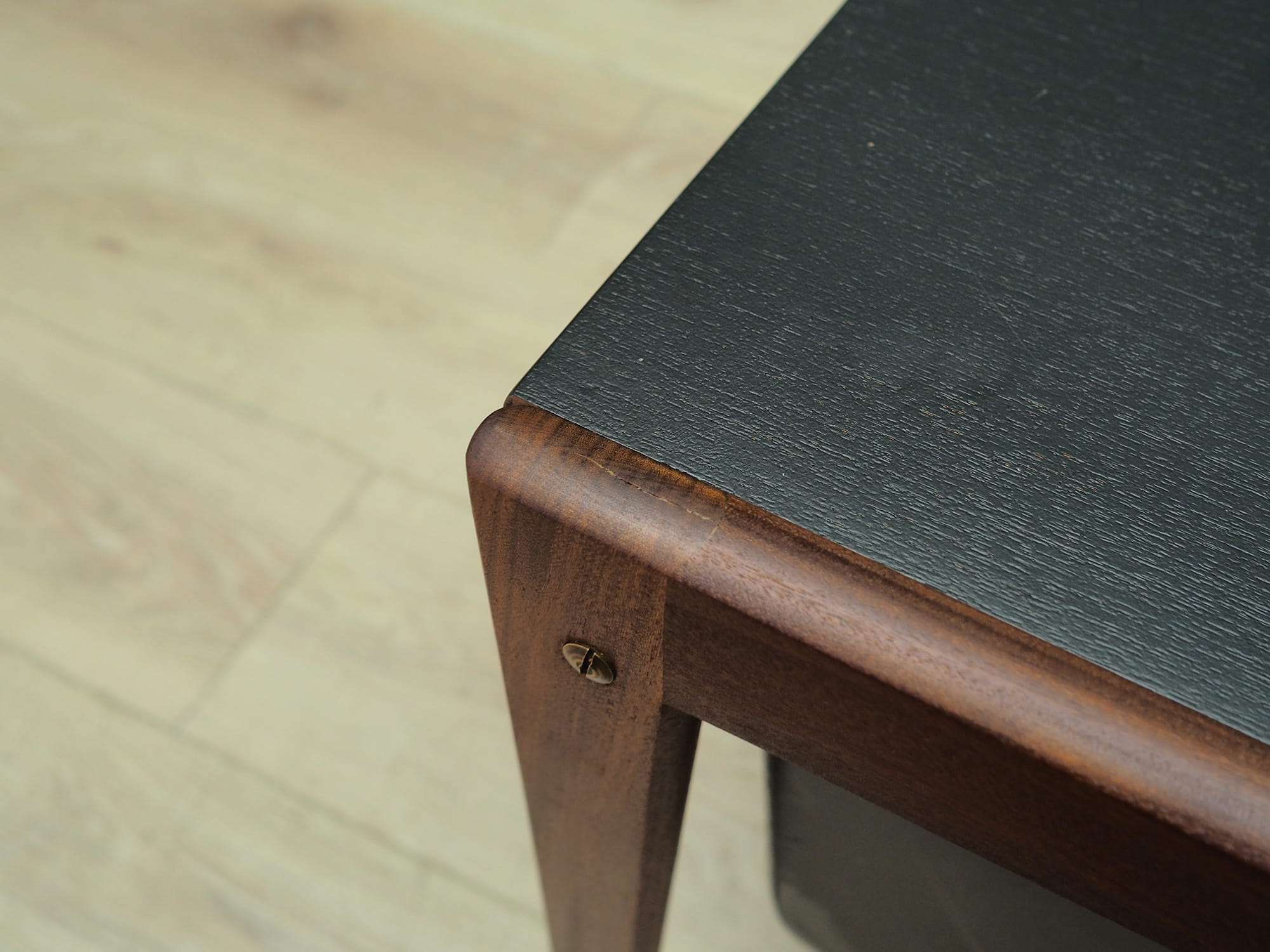 Vintage sewing table Teak brown 1960s
