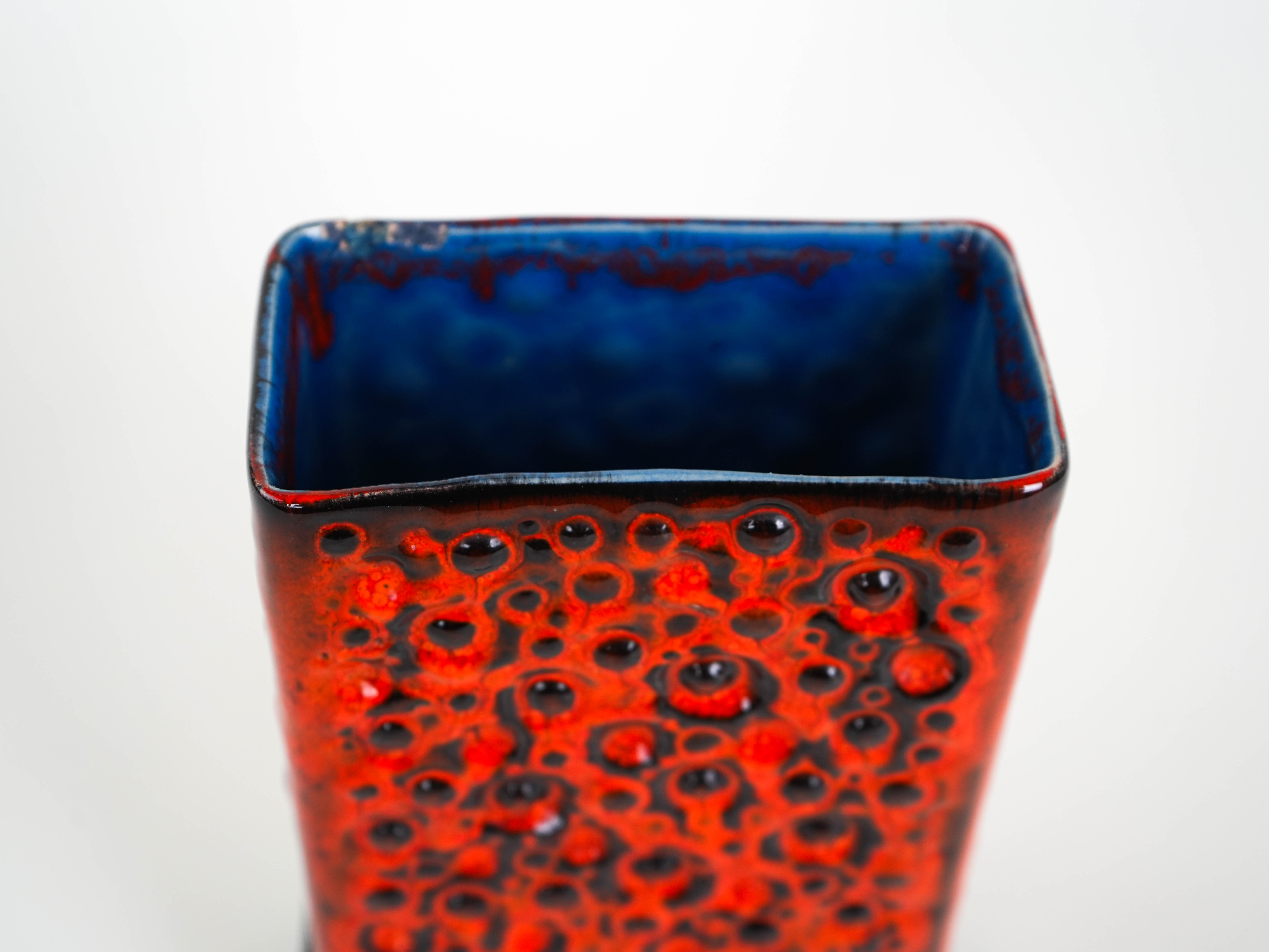 Ceramic vase Fat Lava 1960s