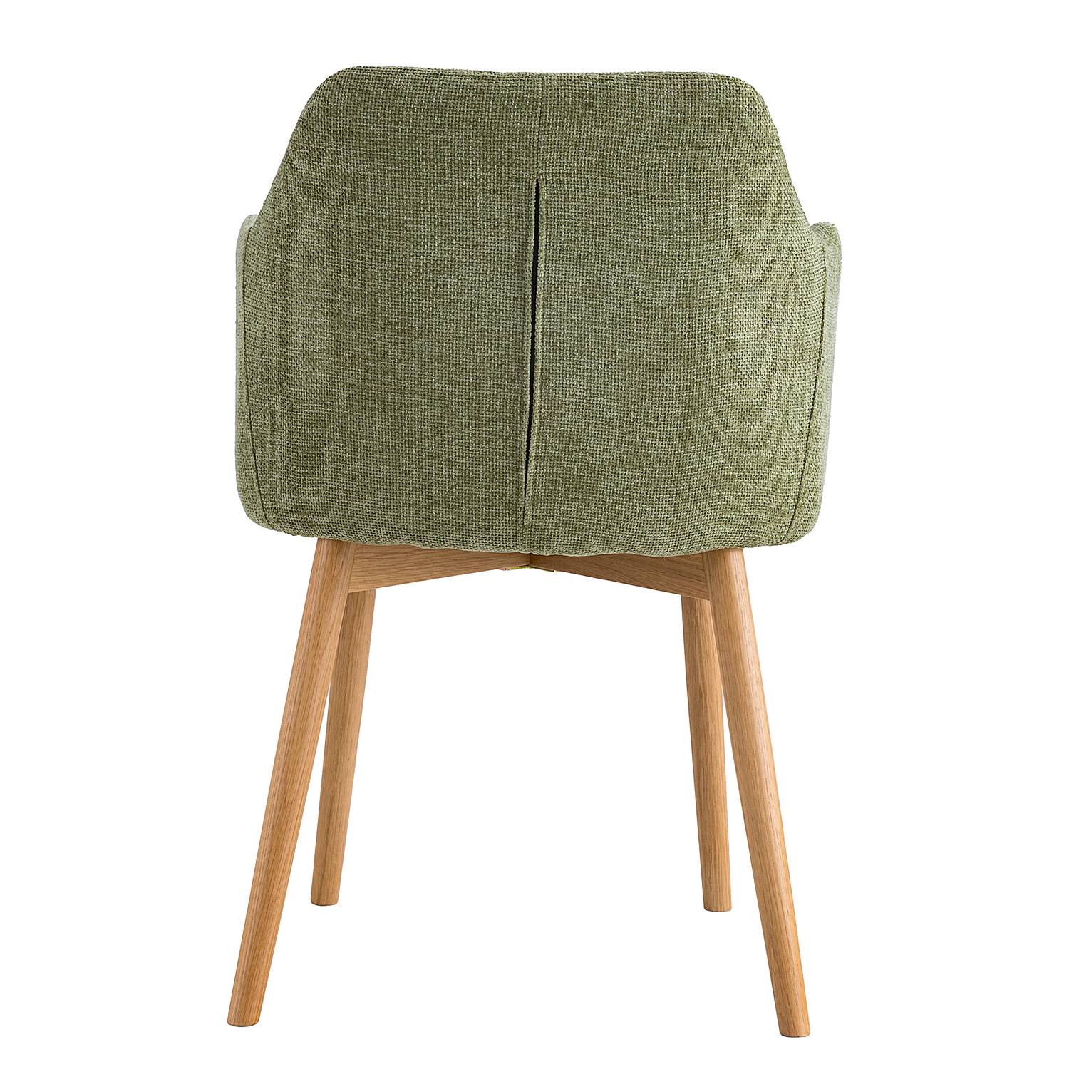 2x Armlehnenstuhl SKAUO Strukturstoff Cella Olivgrün