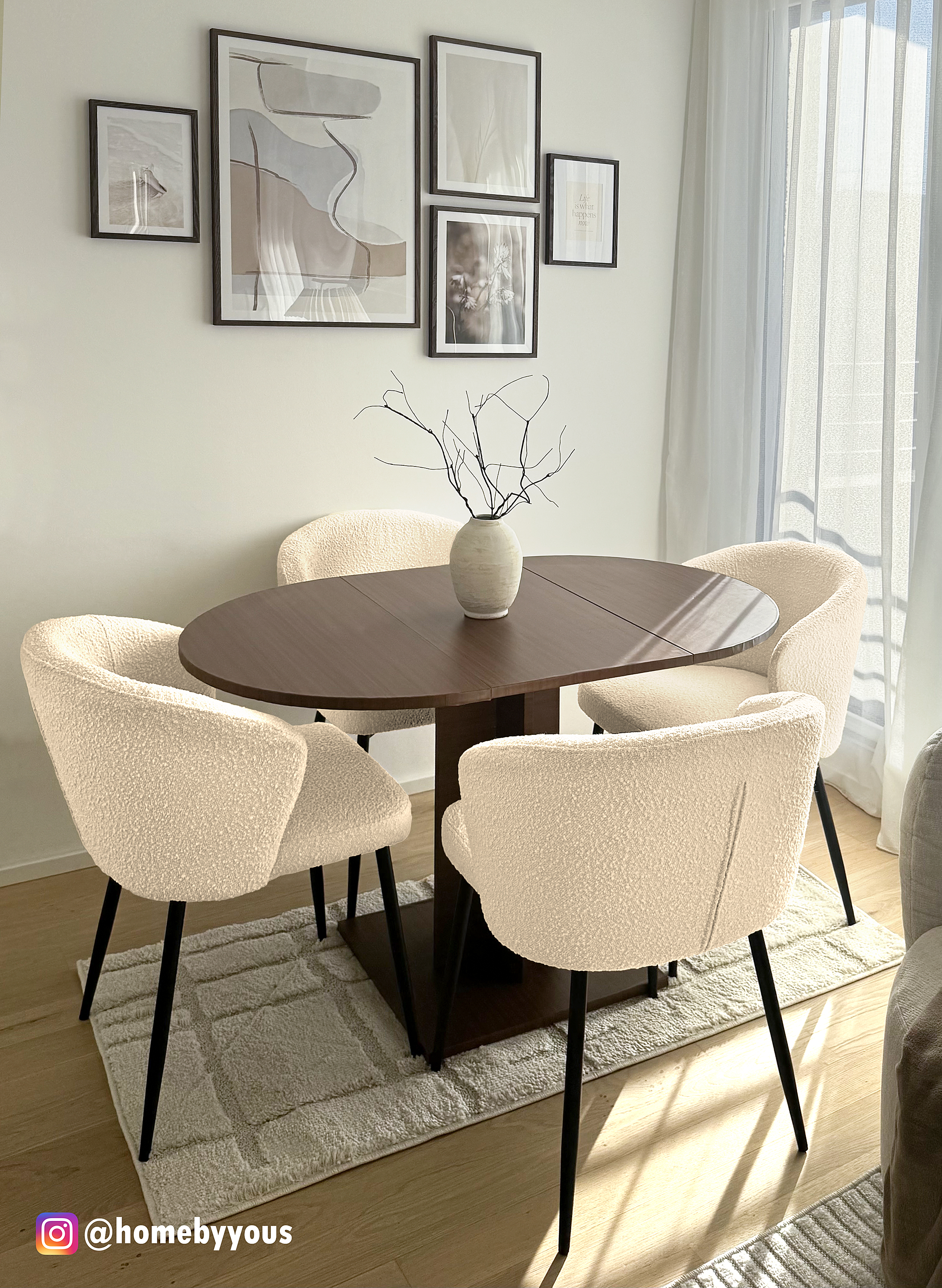 2x Polsterstuhl MARETH Creme
