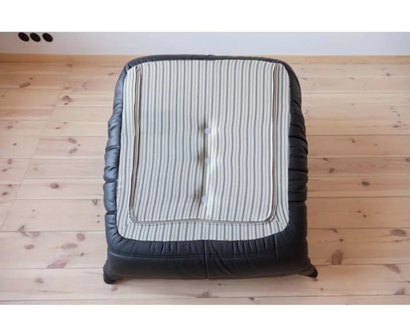 Togo Lounge Set 2-pc. Madras Leather Black