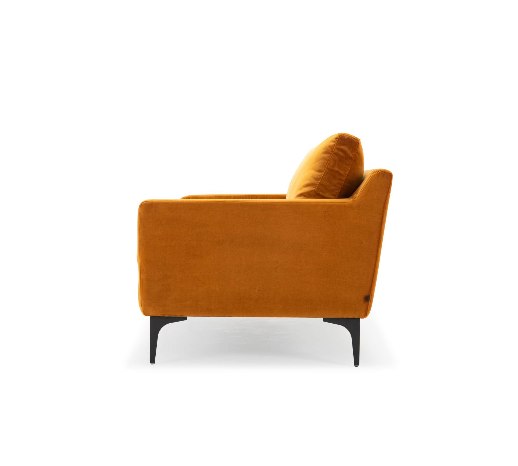 Astha Sofa 2-Sitzer Velour Matt Amber