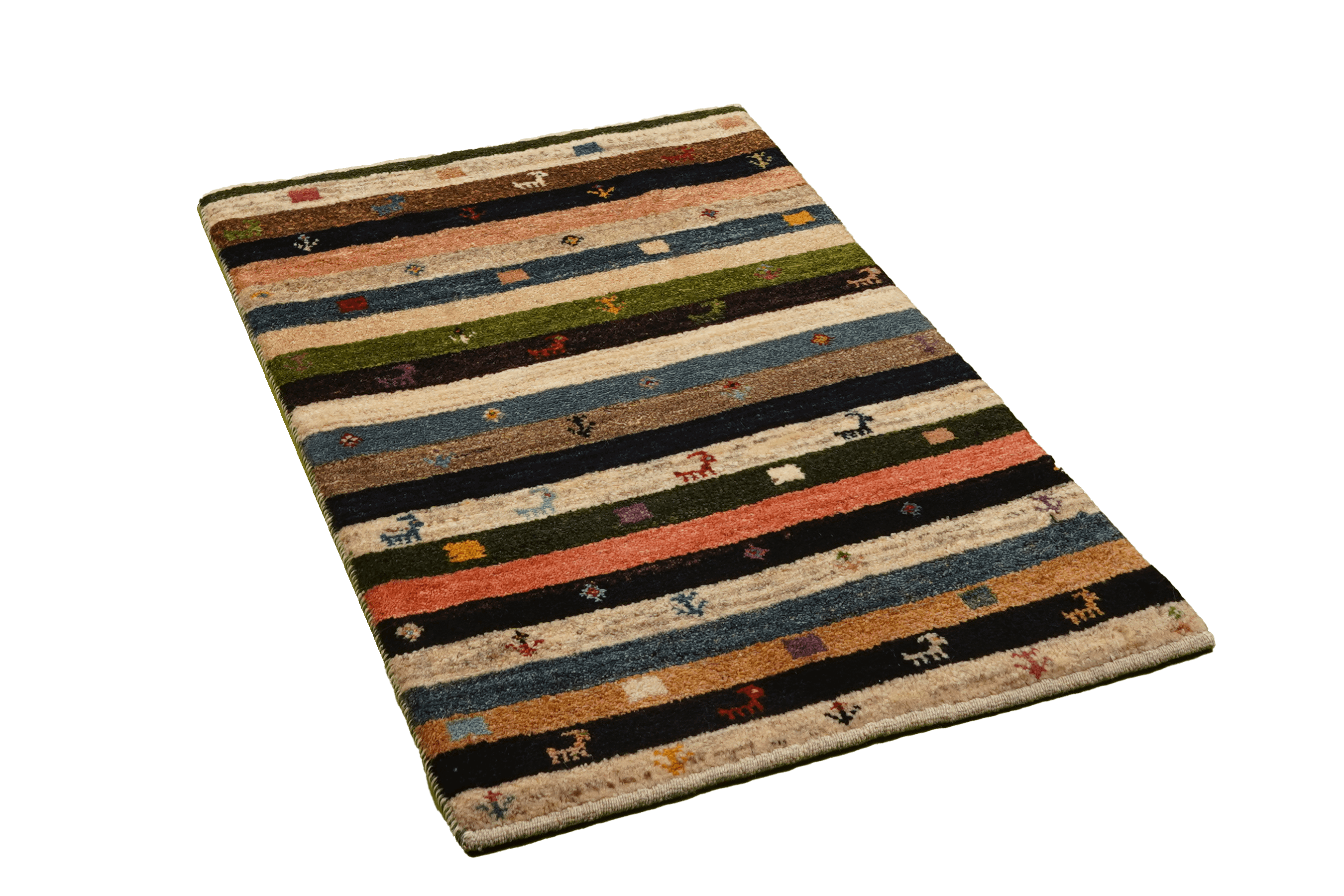 Tappeto Gabbeh in lana multicolore