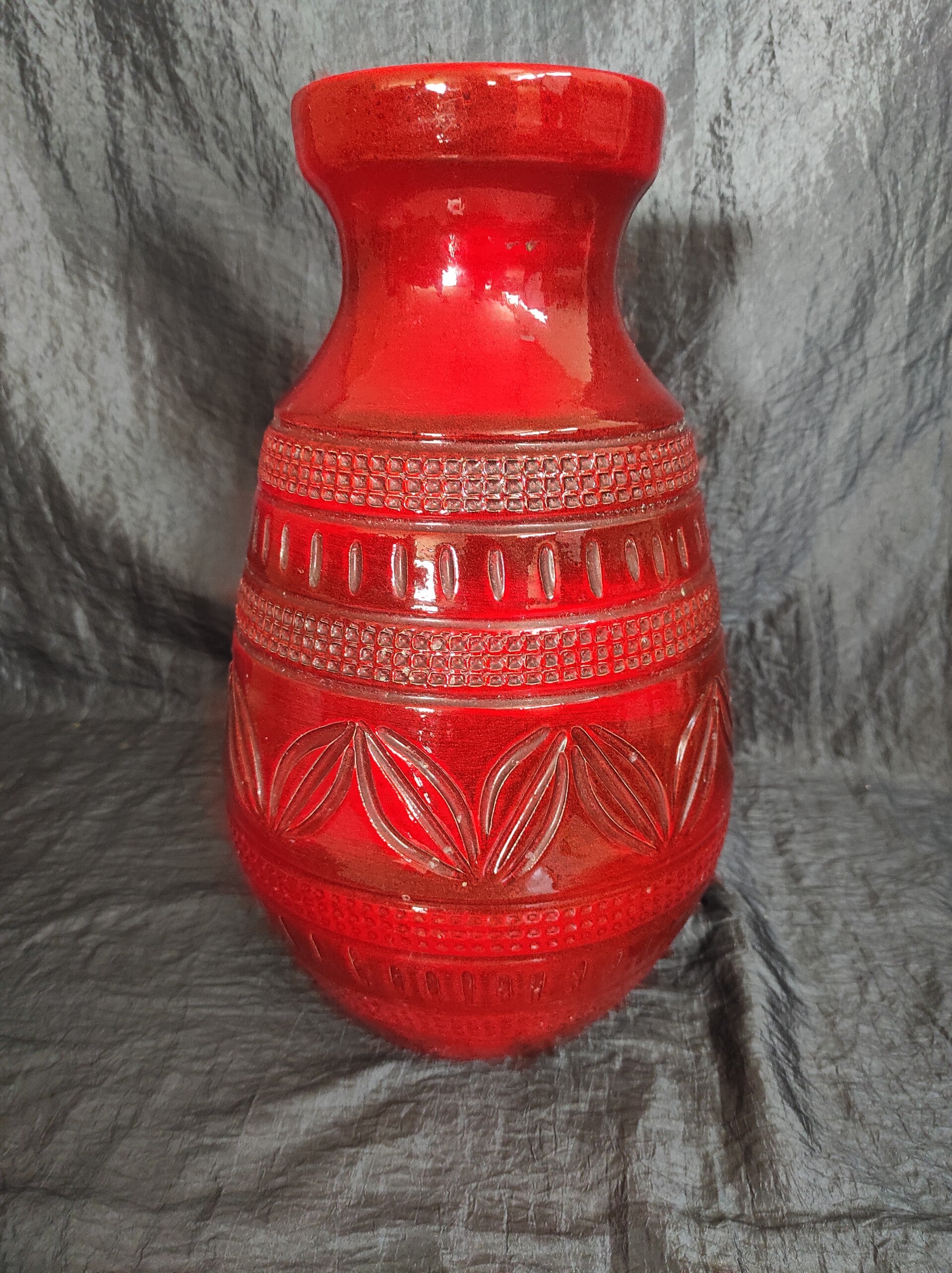 1501-35 Vase Keramik Rot