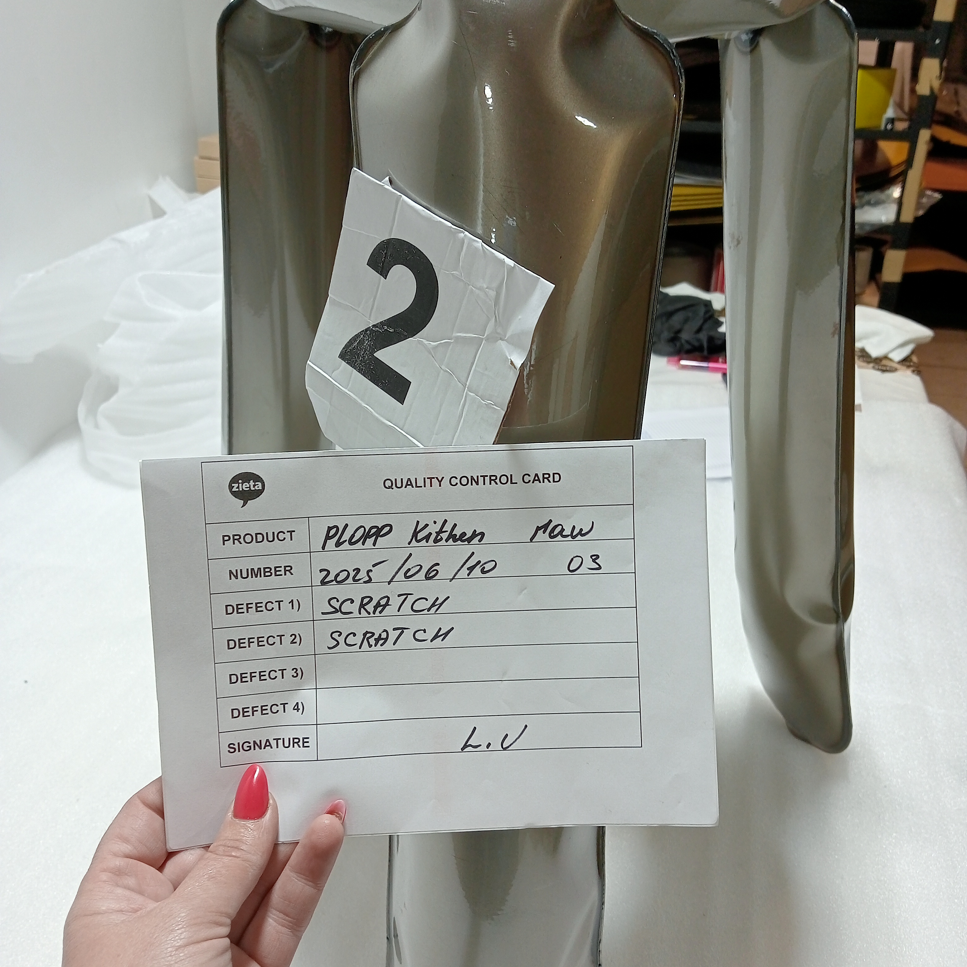 Plopp sgabello da cucina acciaio grezzo laccato