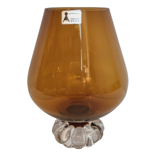 Vintage Vase Glass Brown