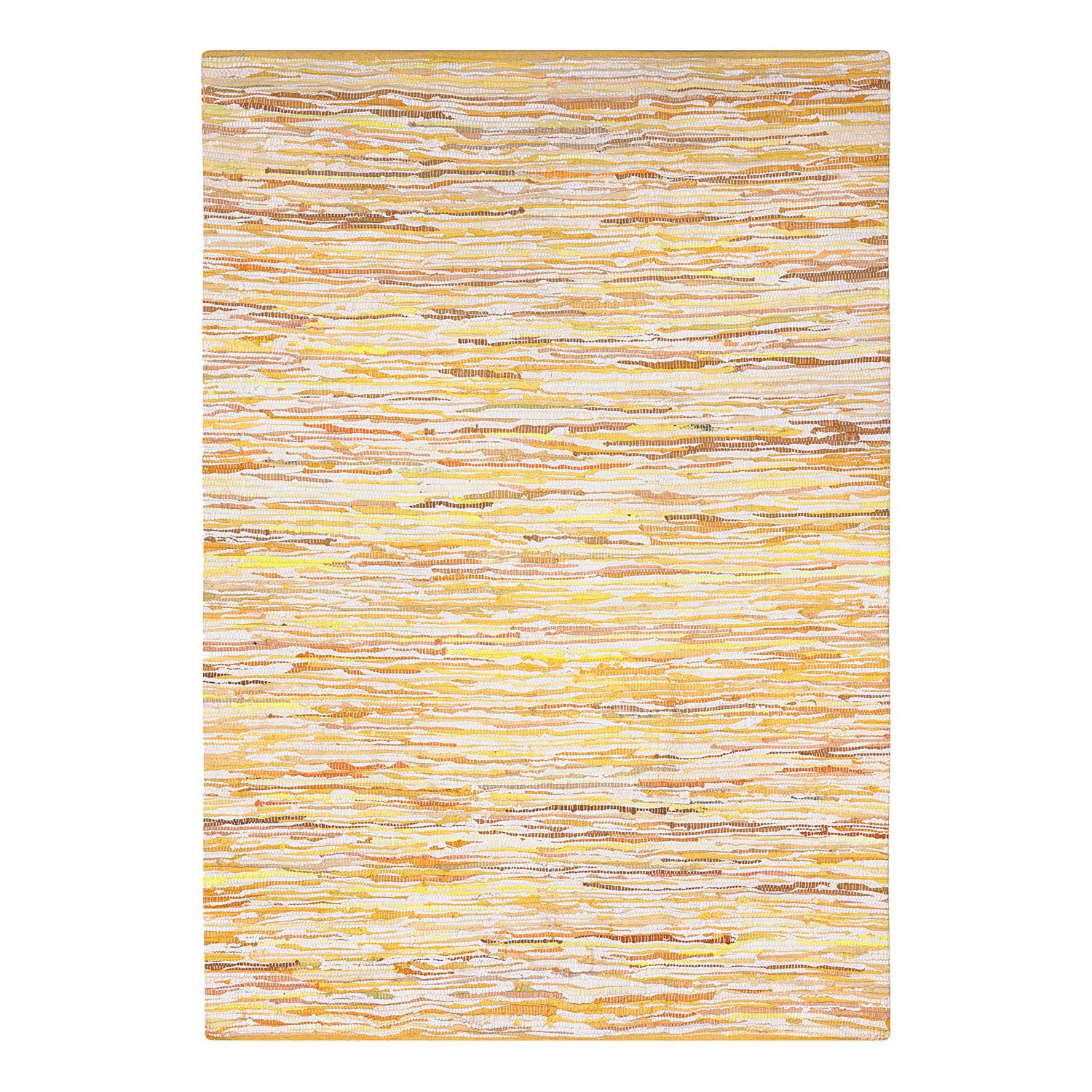Kurzflorteppich Amira Baumwolle Gold