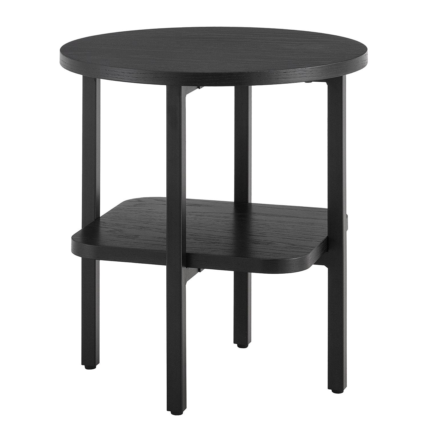 Beistelltisch ISAGO Metall Eiche Schwarz