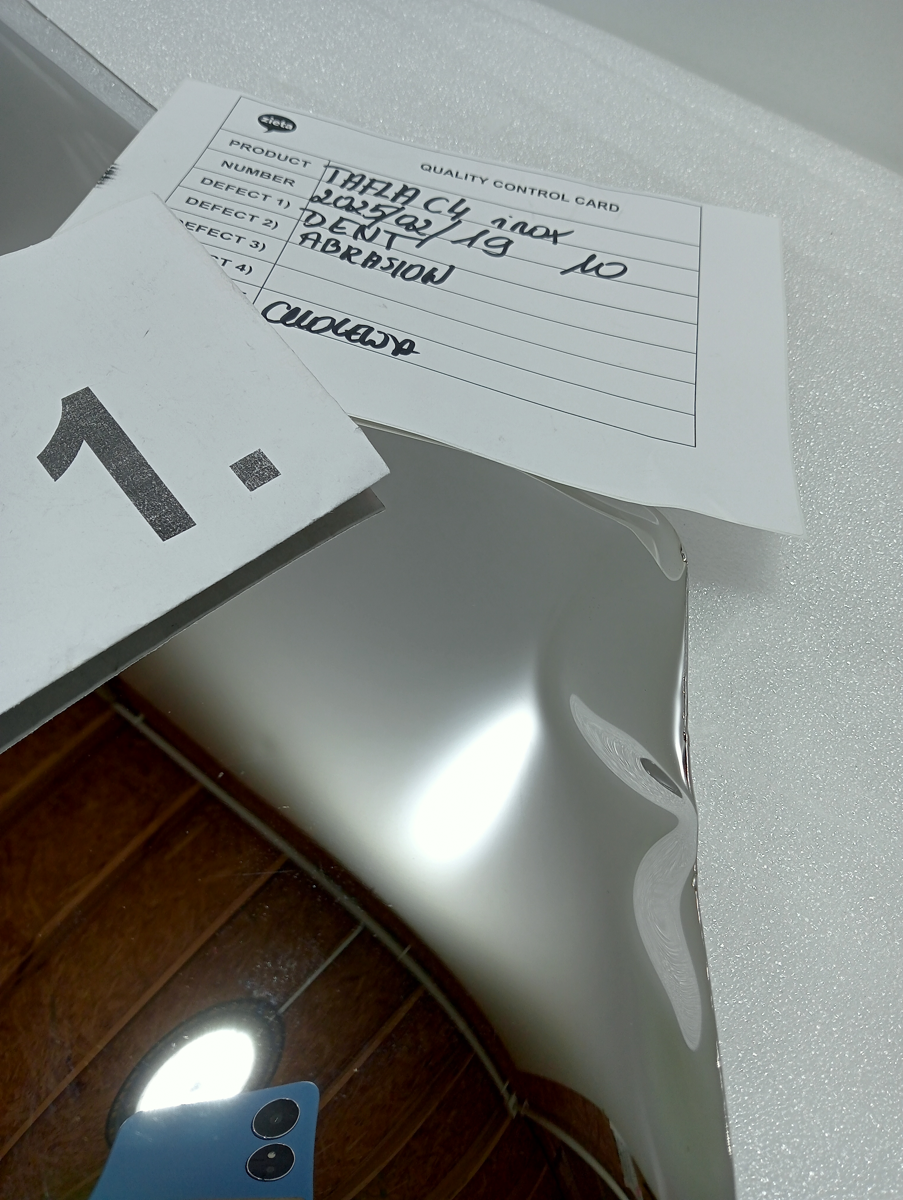 Tafla Spiegel C4 Edelstahl Inox Poliert Silber