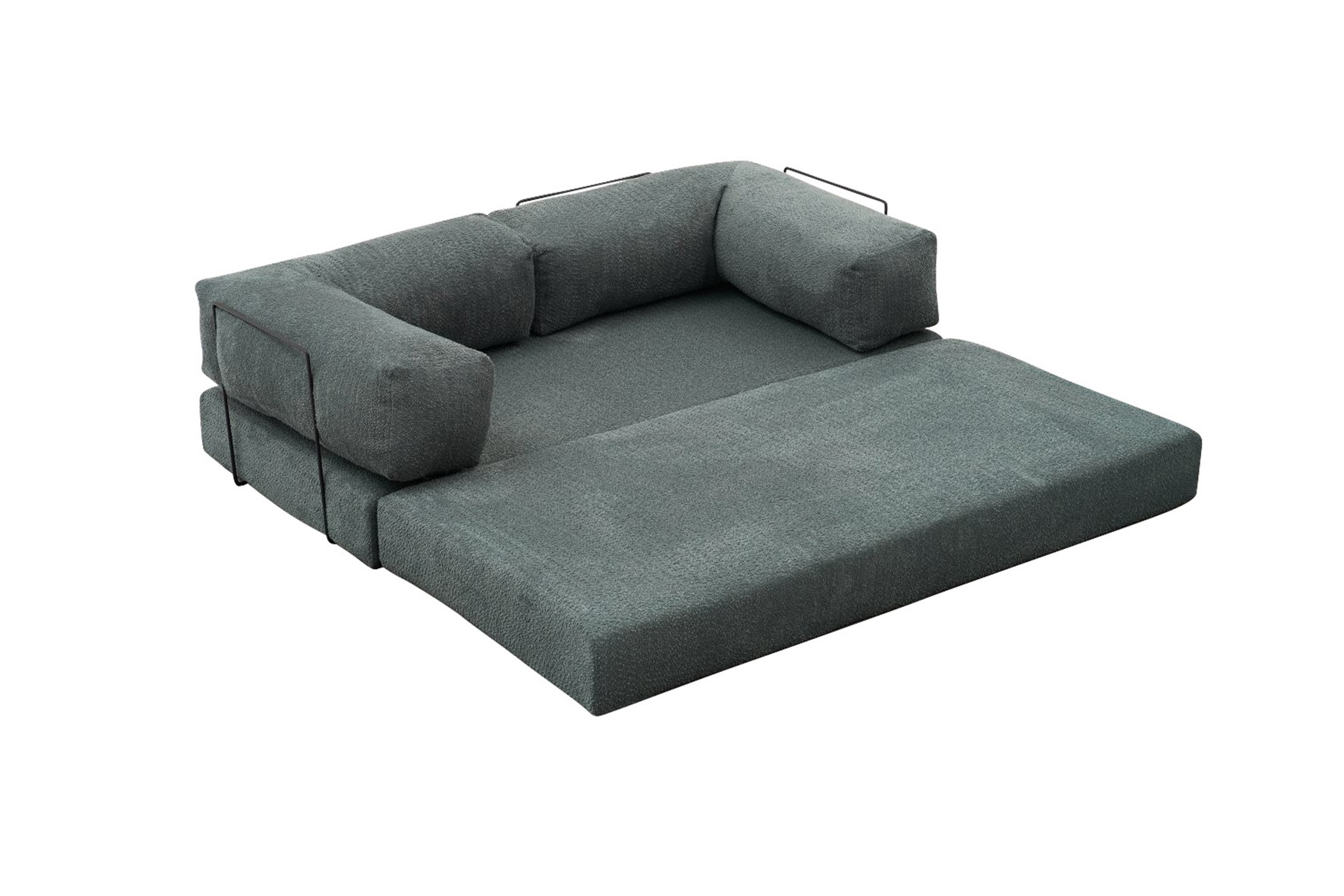 Comfort Schlafsofa 2-Sitzer Petrol