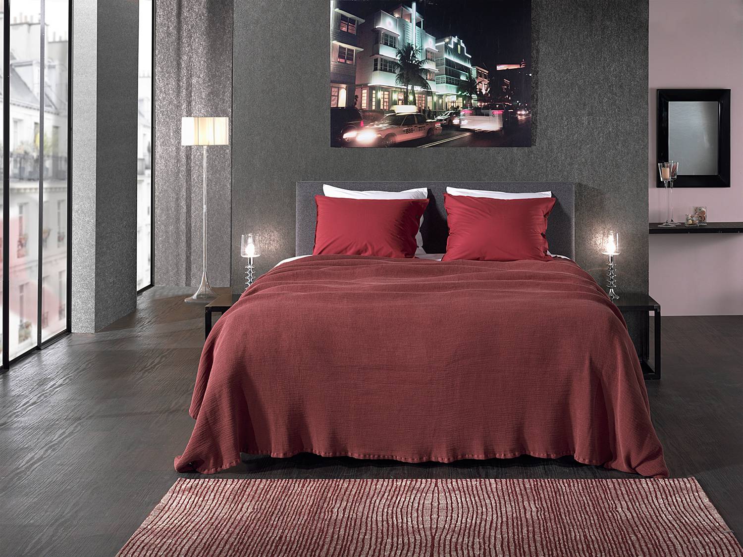 Plaid Ica Decke Baumwolle Braun