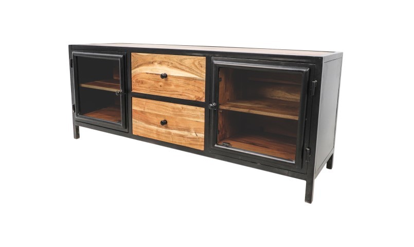 Kingston Sideboard Akazienholz Metall