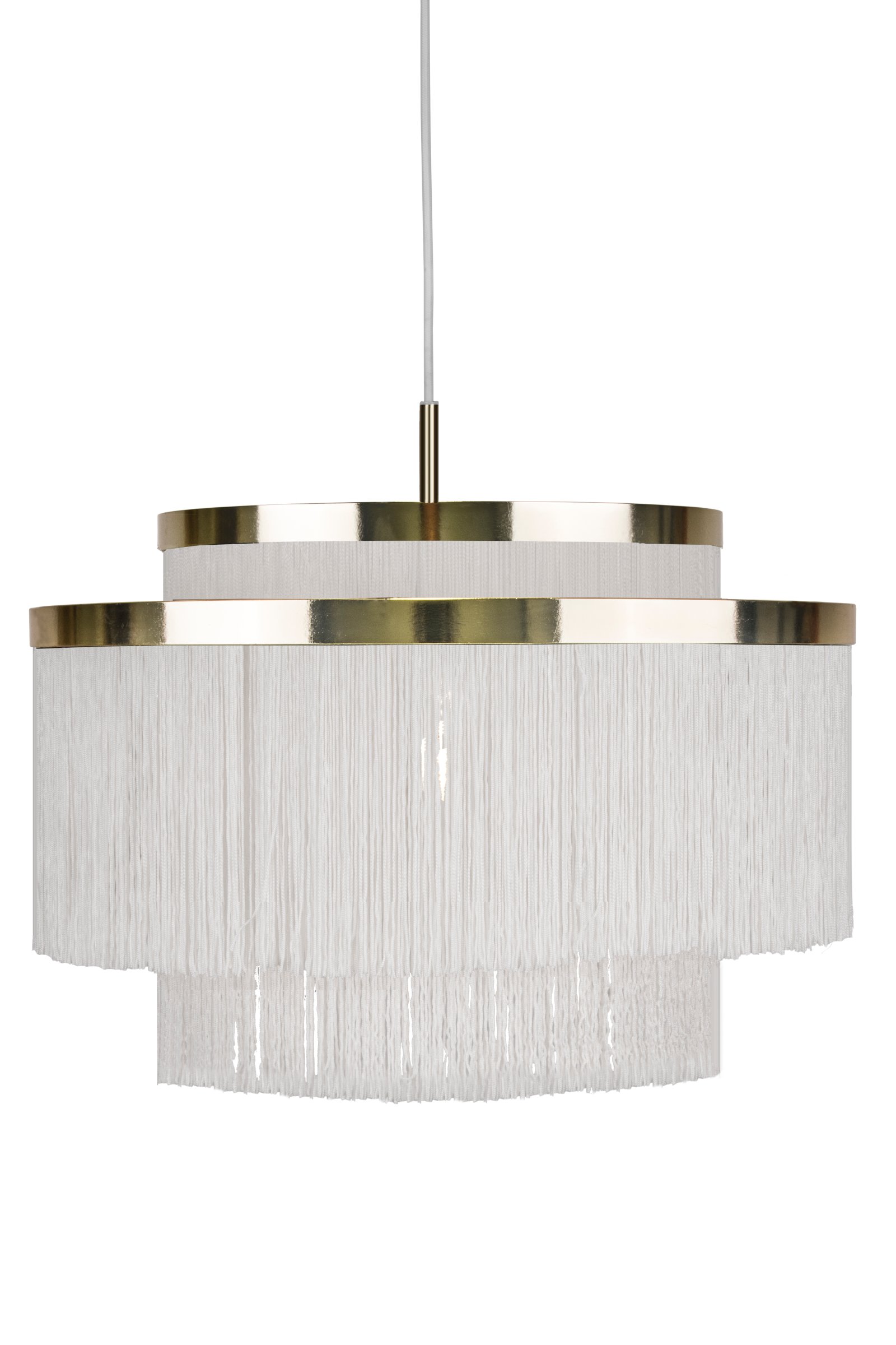 Frans Pendant Lamp Metal White Ø 52cm