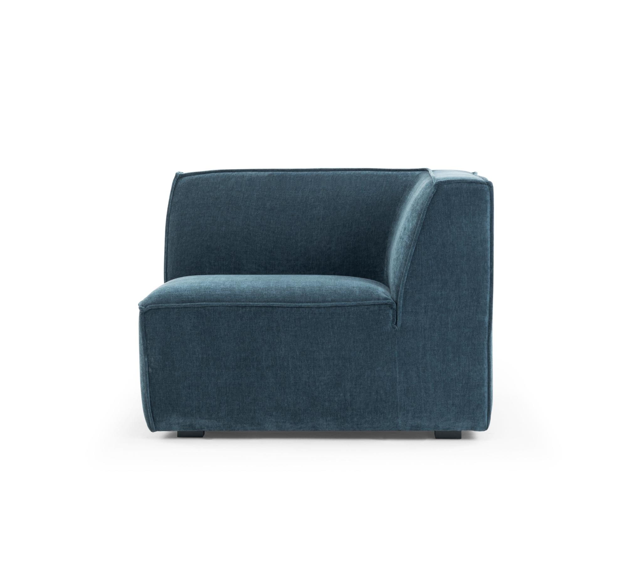 Dane 1-Sitzer Eckmodul Rechts Danny Dusty Blue