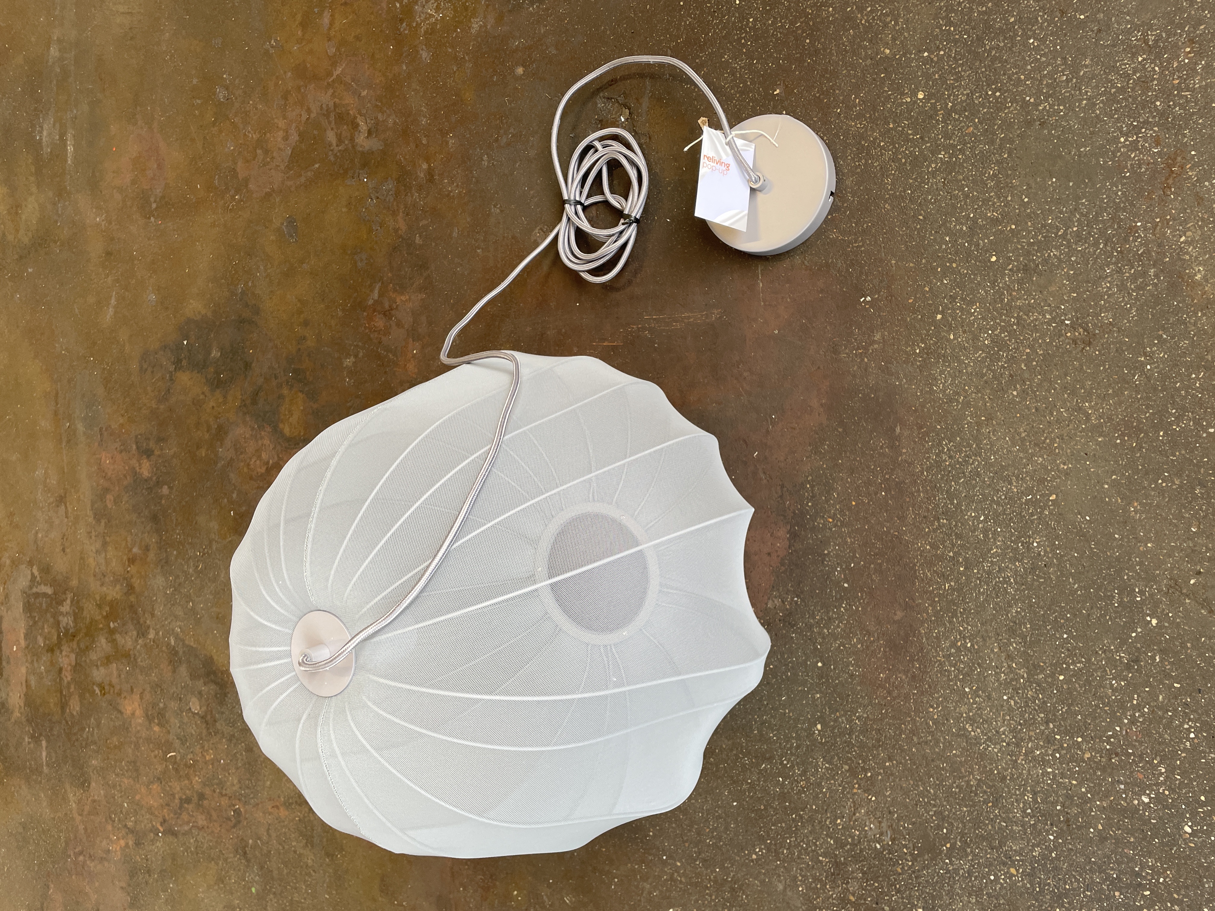 Ballon Hängelampe Ø57cm Grau