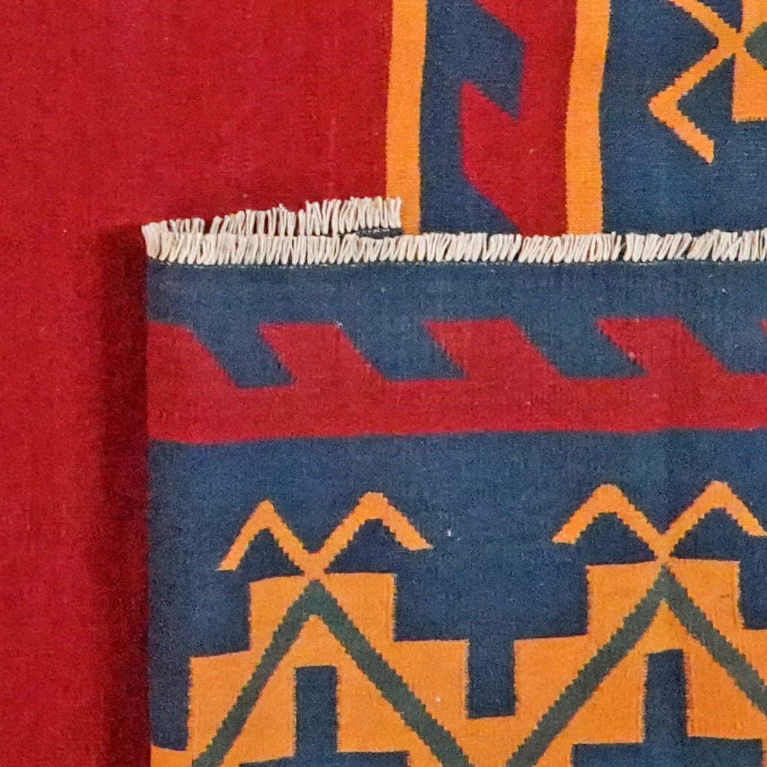 Kilim Gashgai Tappeto Rosso