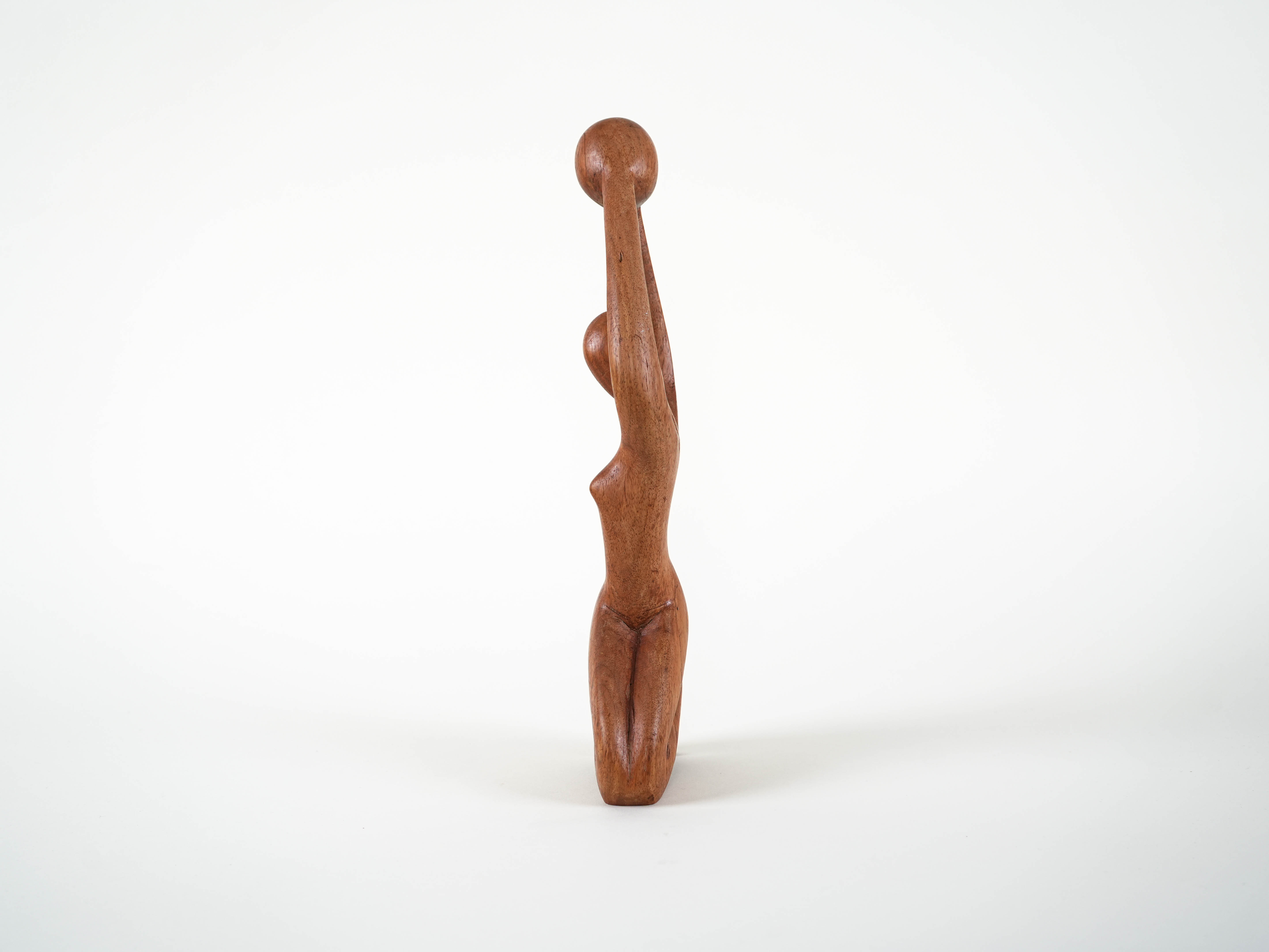 Sculpture Woman Teak 1970s