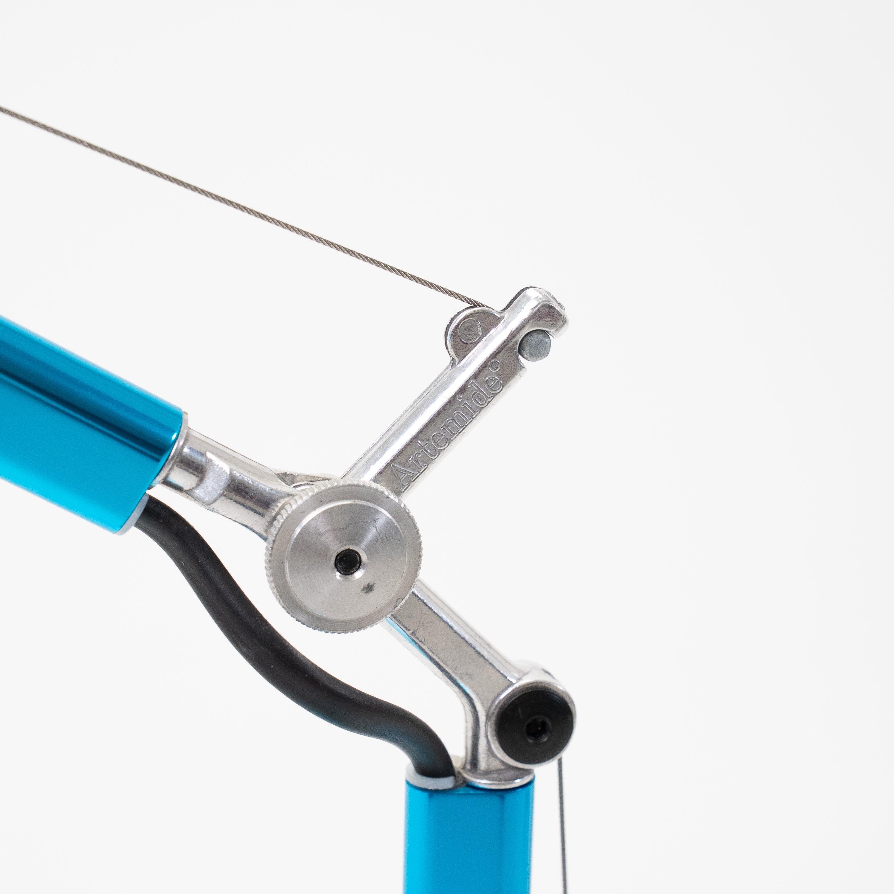 Tolomeo Tischlampen Mirco Standfuß Metalic Blau