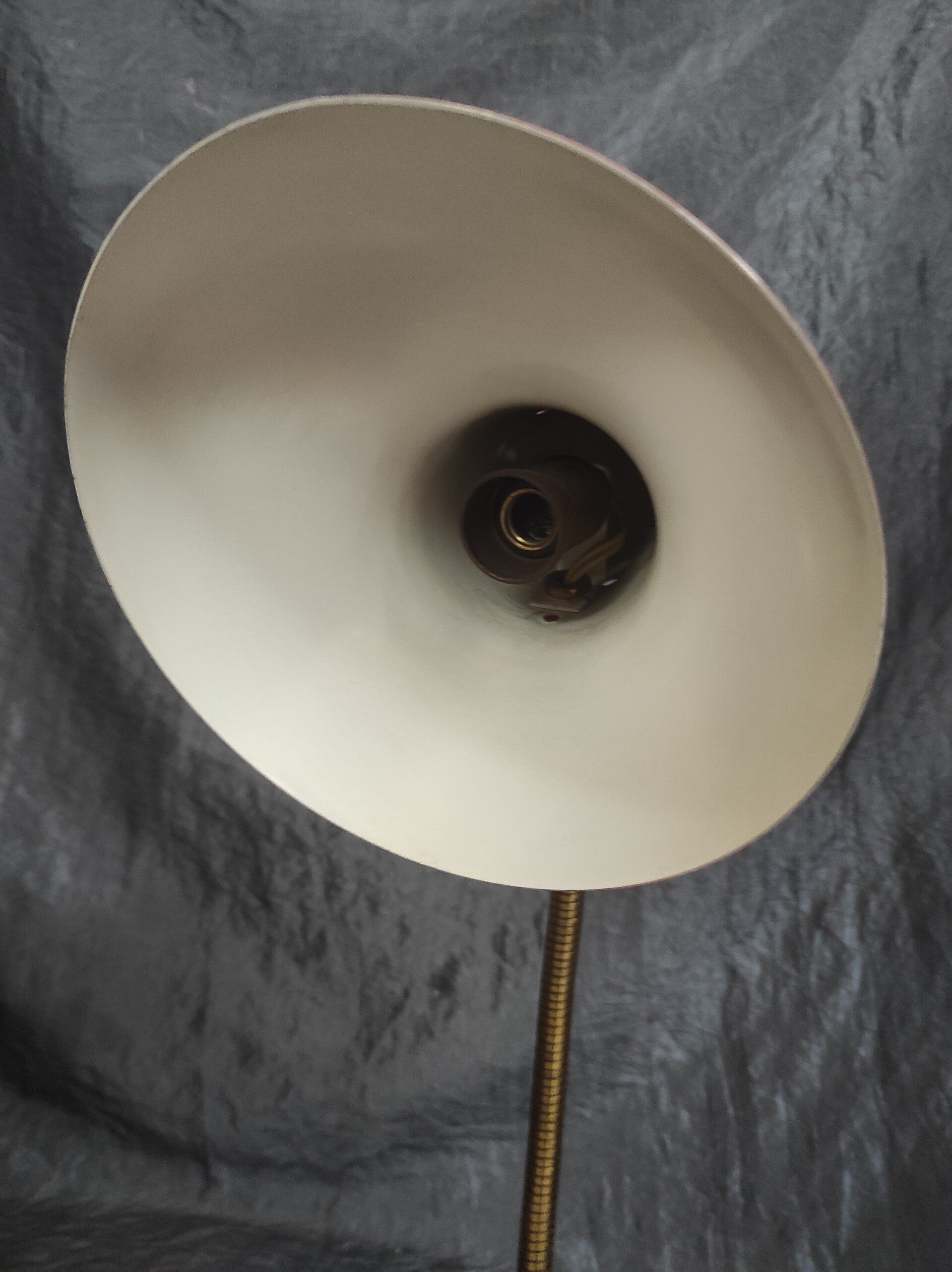 Vintage Schreibtischlampe Rot Metall