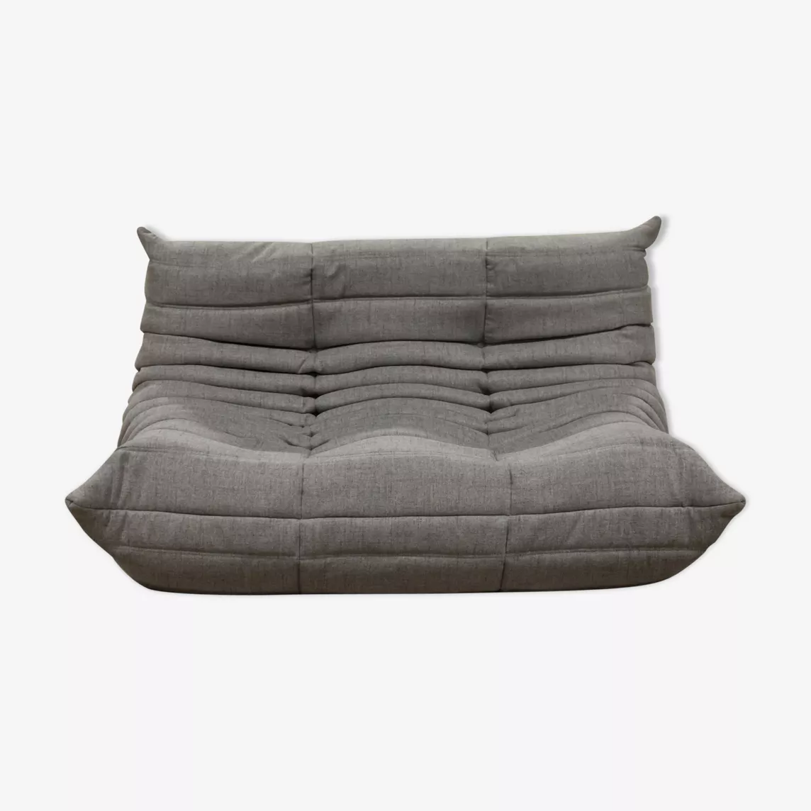 Togo Sofa 2-Sitzer Webstoff Warmgrau