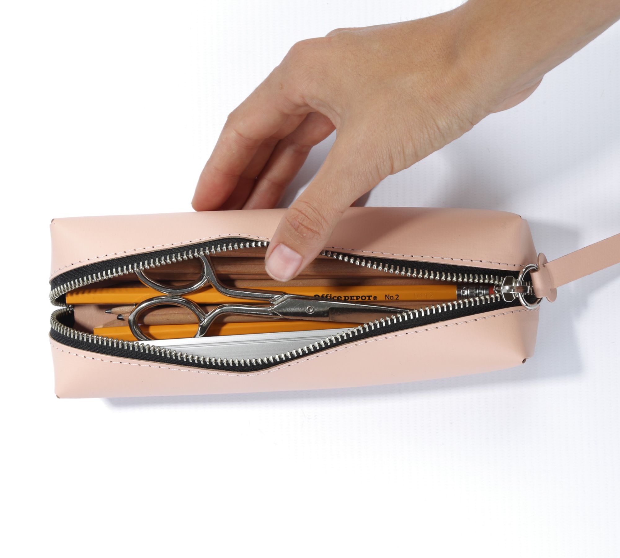 Federtasche Urban 3D S 100% Recyceltes Leder Petrol
