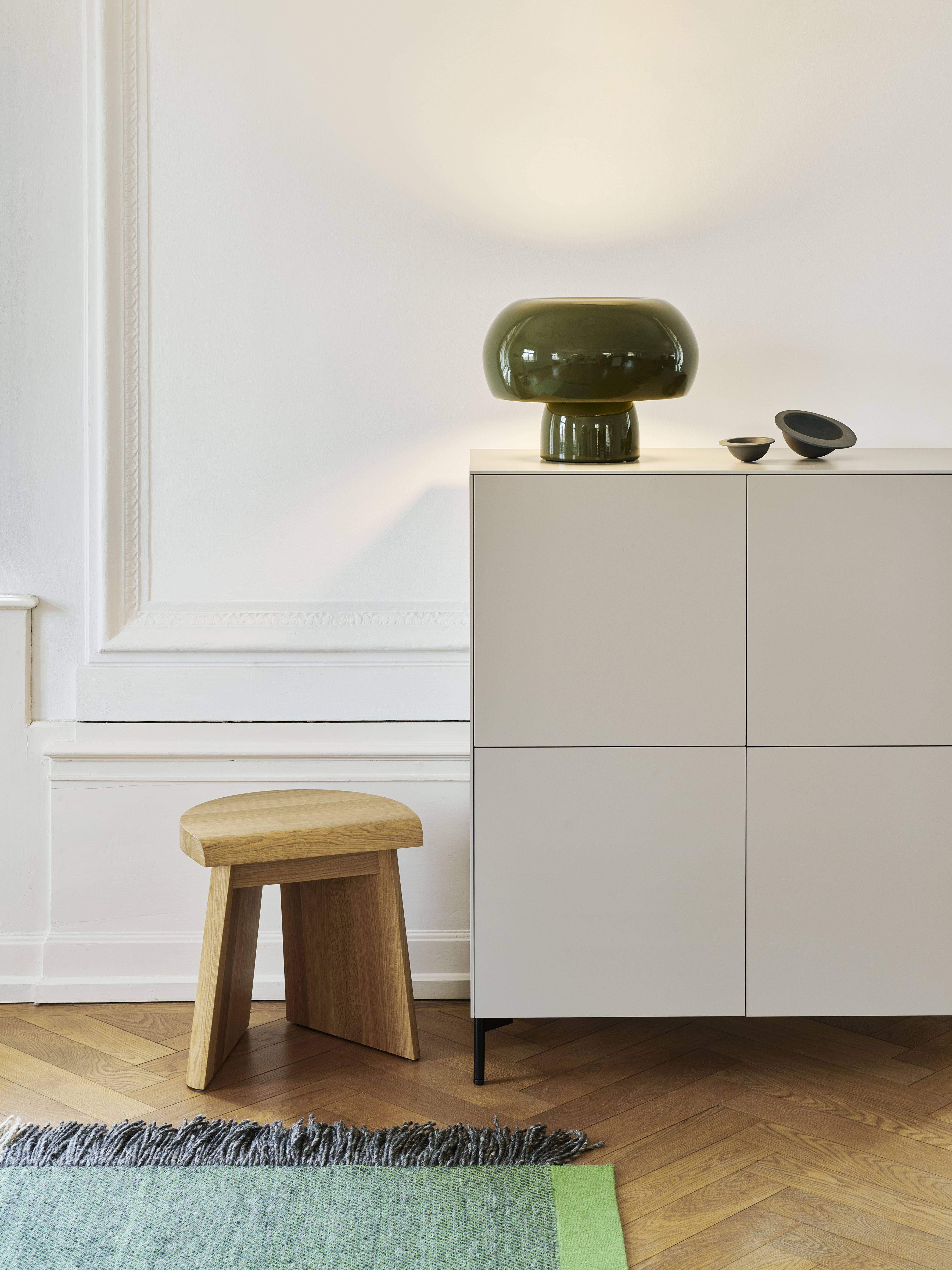 PORTAO Hocker Eichenholz Geölt