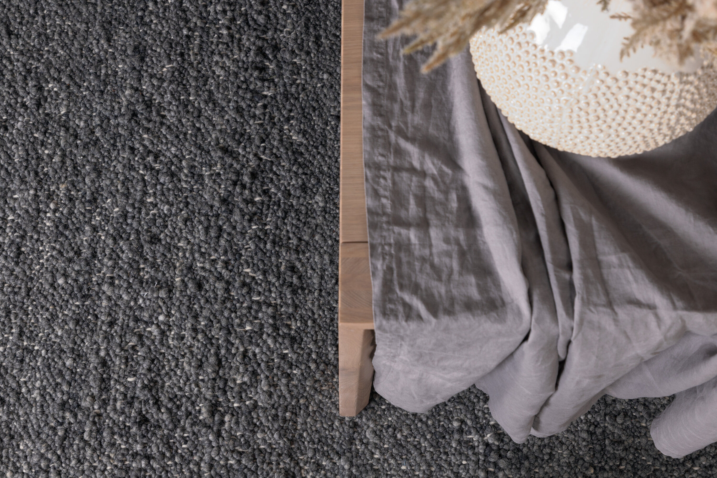 Betina Teppich Wolle 160x230cm Grau