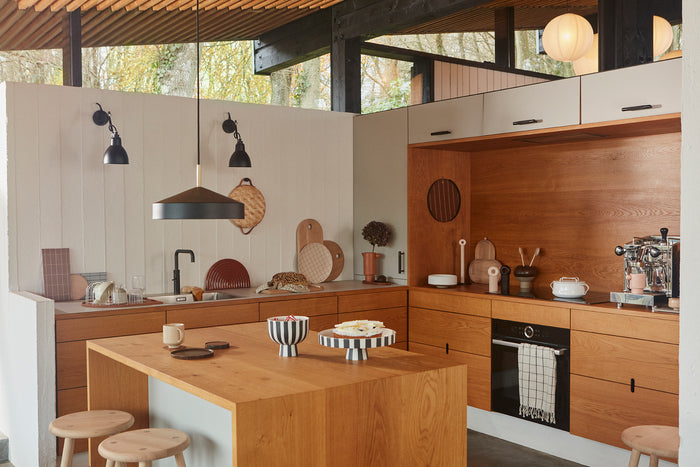 Oka Coaster Stainless Steel Silicone Brown