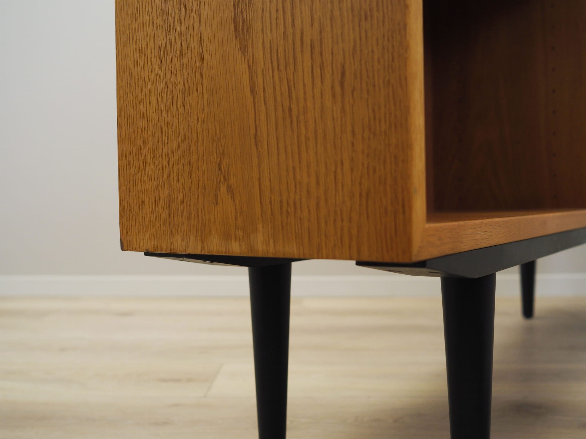 Vintage Bookshelf Ash Wood Brown 1960s