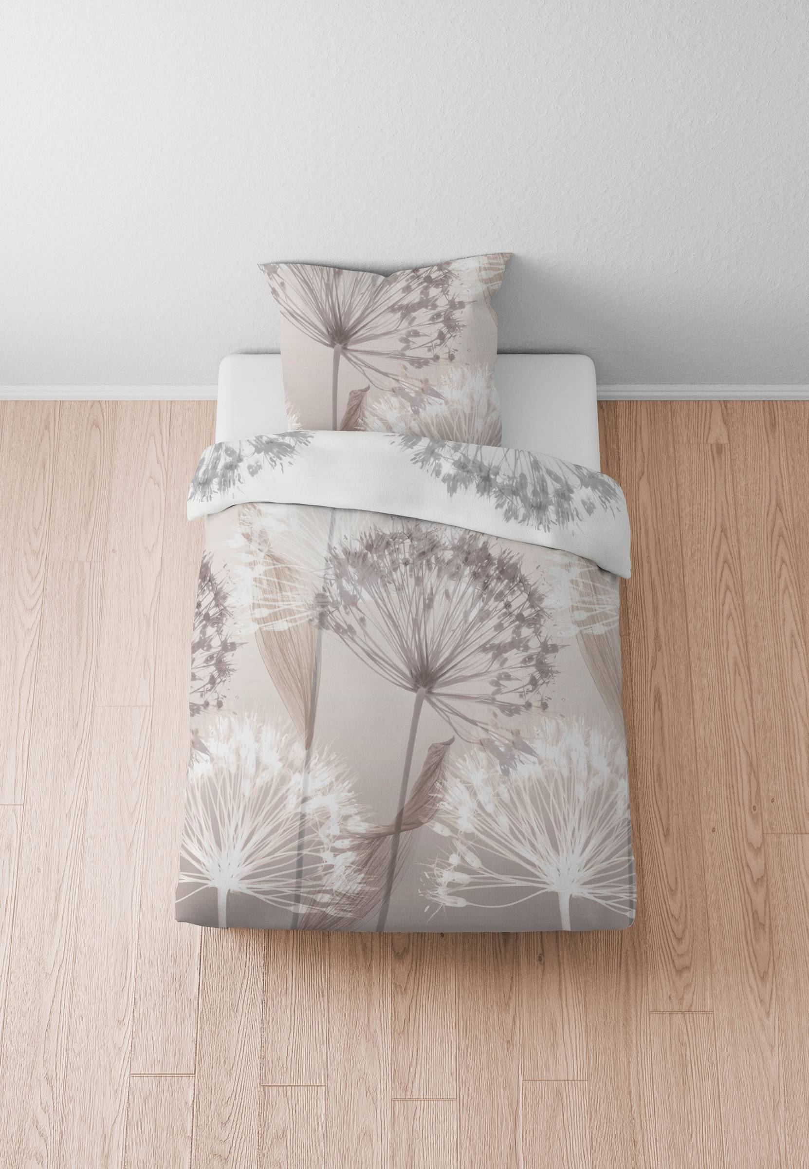 Faeda Bedding Satin Cotton 155x220cm Pillow 80x80cm