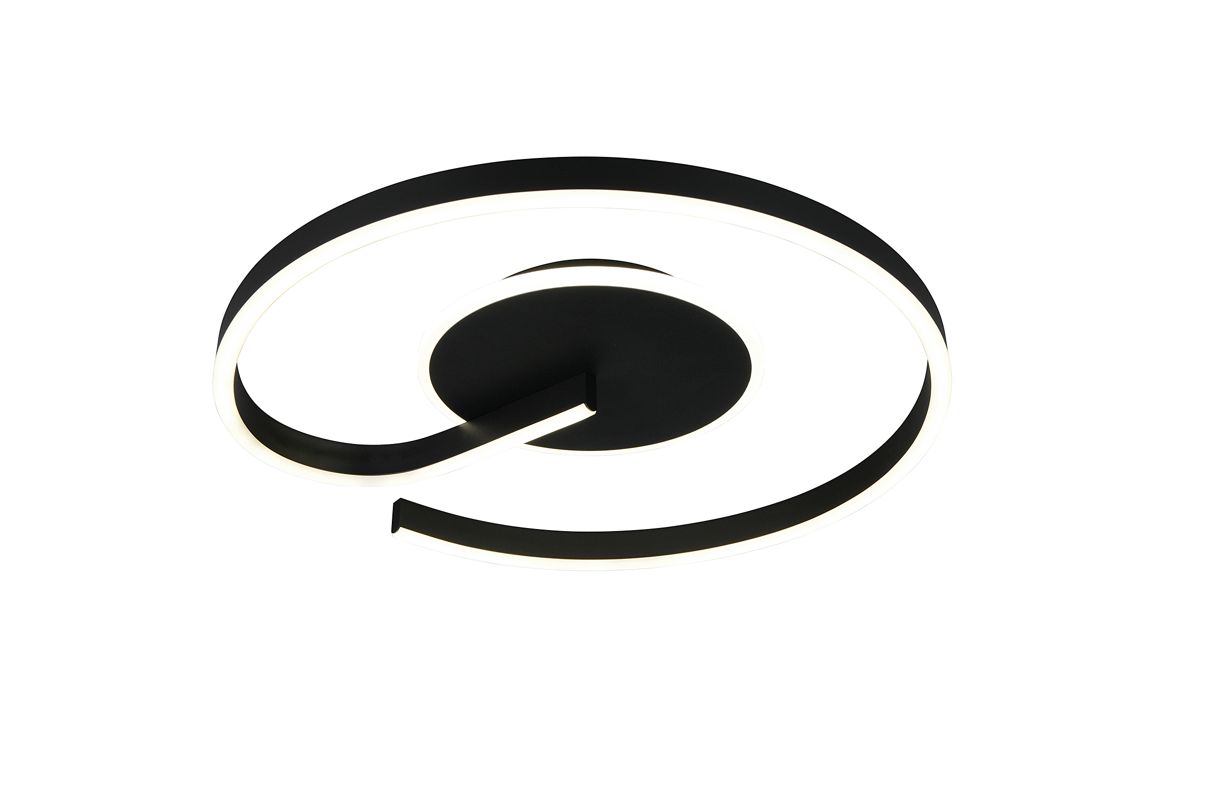 LECalle D-Deckenleuchte 1-Flammig Silikon Eisen Schwarz